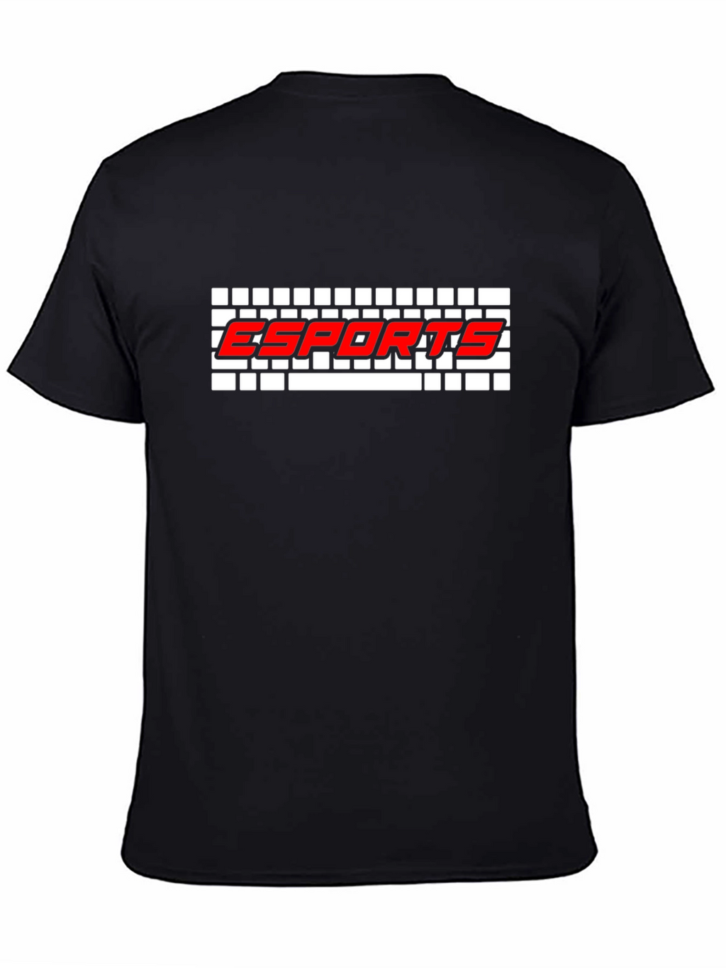 Esports Gaming T-Shirt - Red Logo on Black