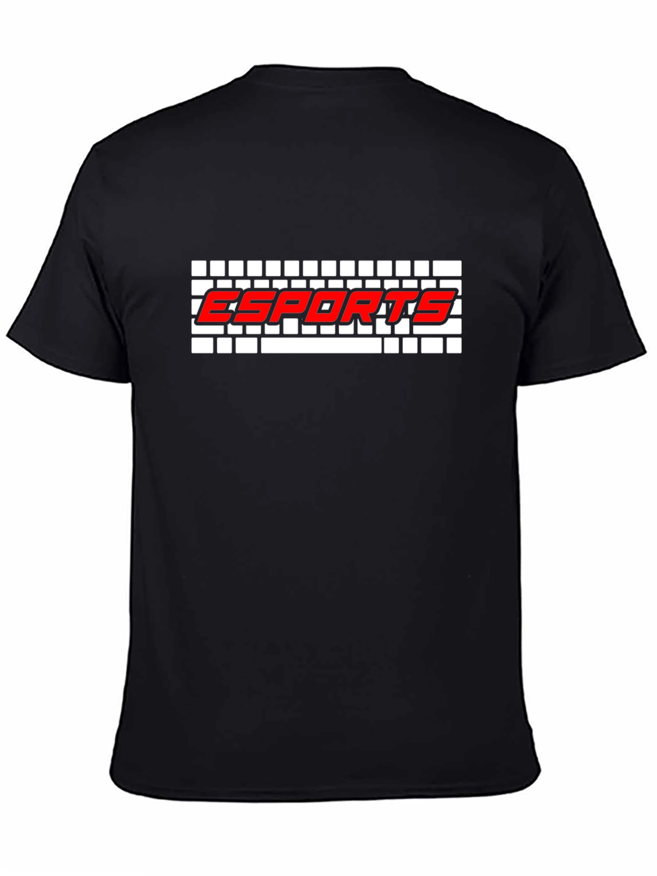 Esports Gaming T-Shirt - Red Logo on Black