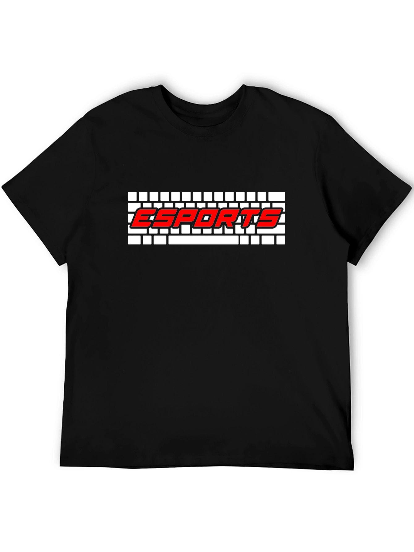 Esports Gaming T-Shirt - Red Logo on Black