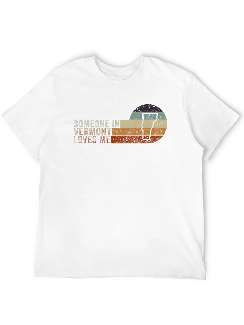 Vermont Lover Graphic T-Shirt - Retro Sunset Design