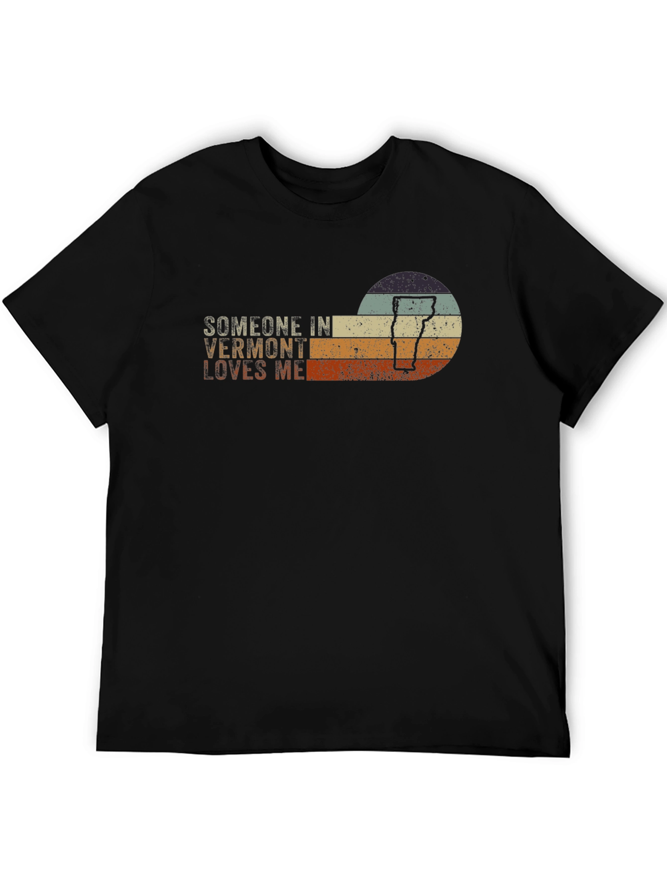 Vermont Lover Graphic T-Shirt - Retro Sunset Design