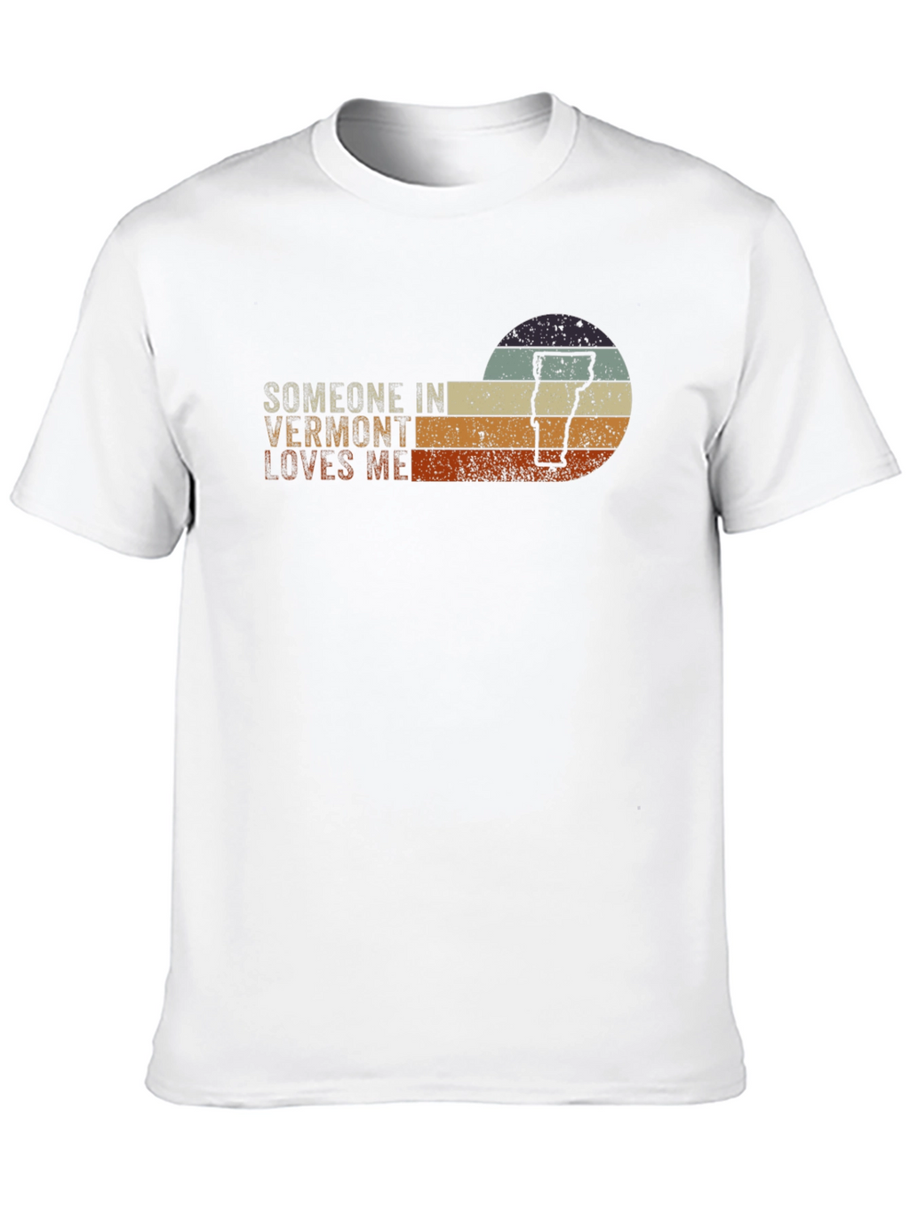 Vermont Lover Graphic T-Shirt - Retro Sunset Design