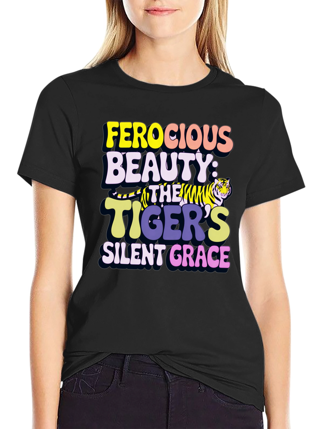 Ferocious Beauty Tiger Graphic Tee