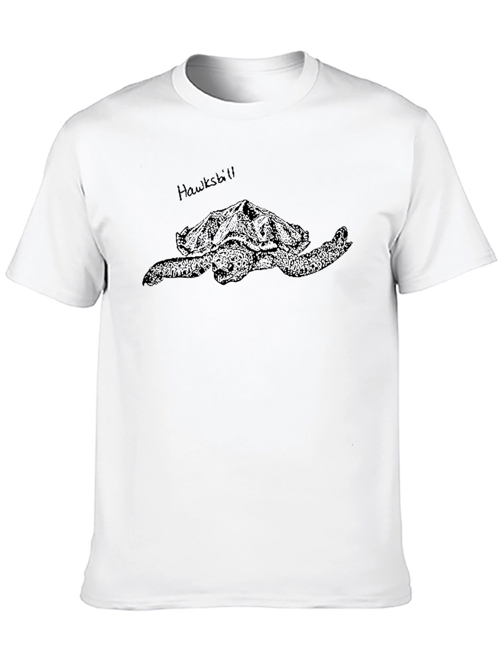 Hawksbill Sea Turtle Graphic Tee - Black