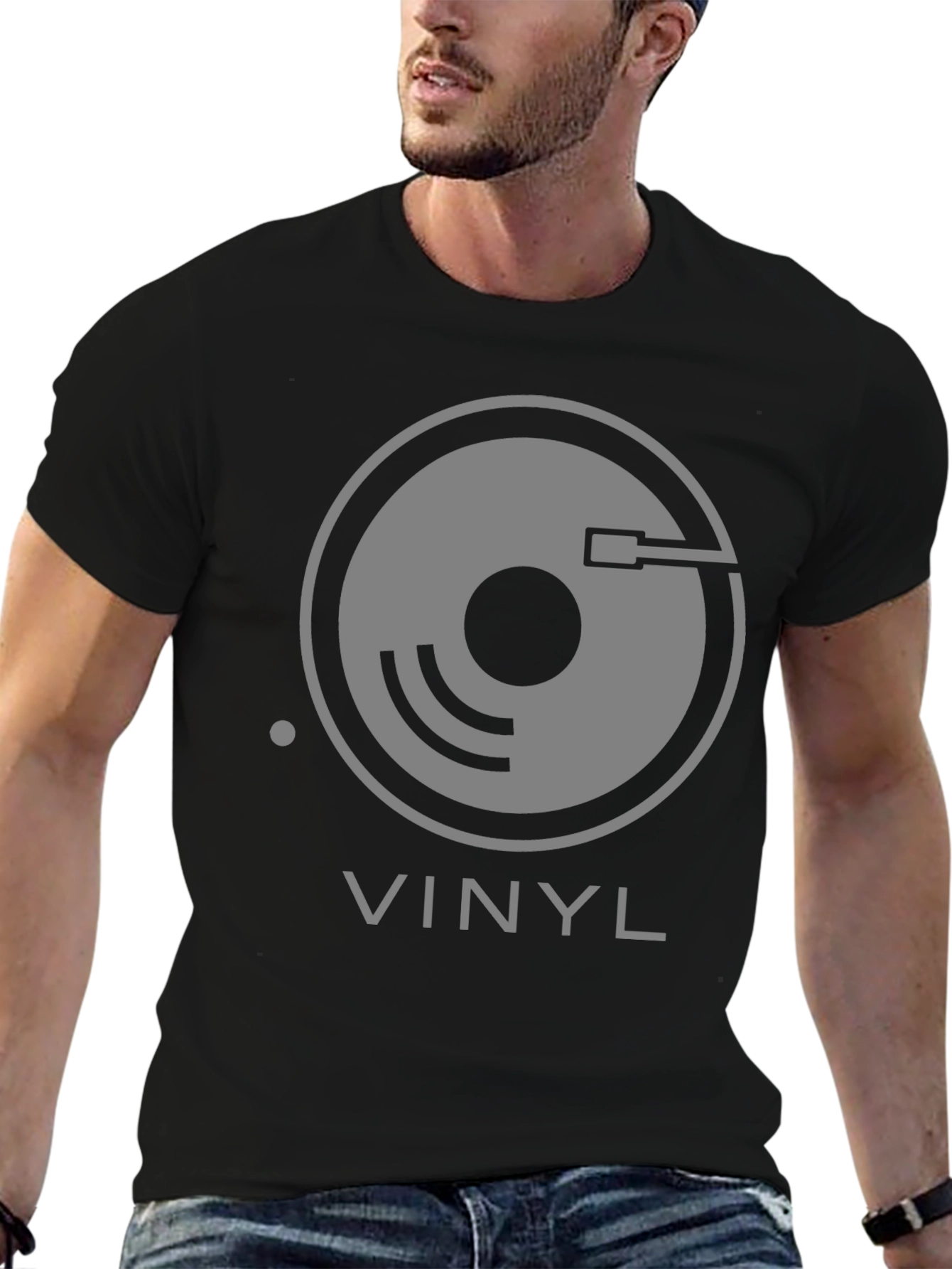 Vinyl Record Graphic T-Shirt - Music Lover Tee