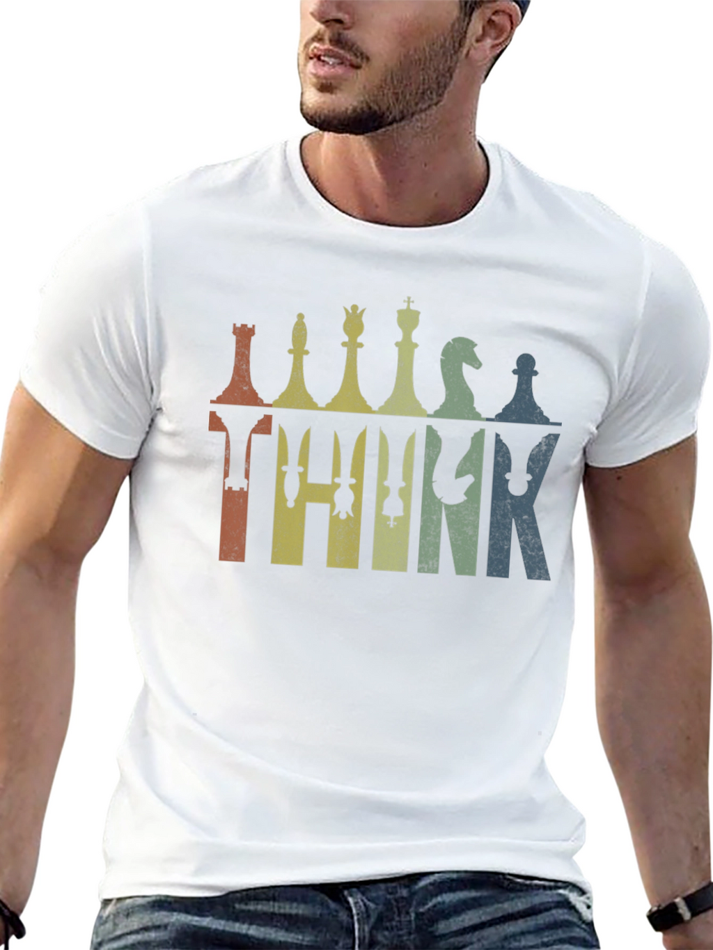 Chess Think Graphic T-Shirt - Unique Design