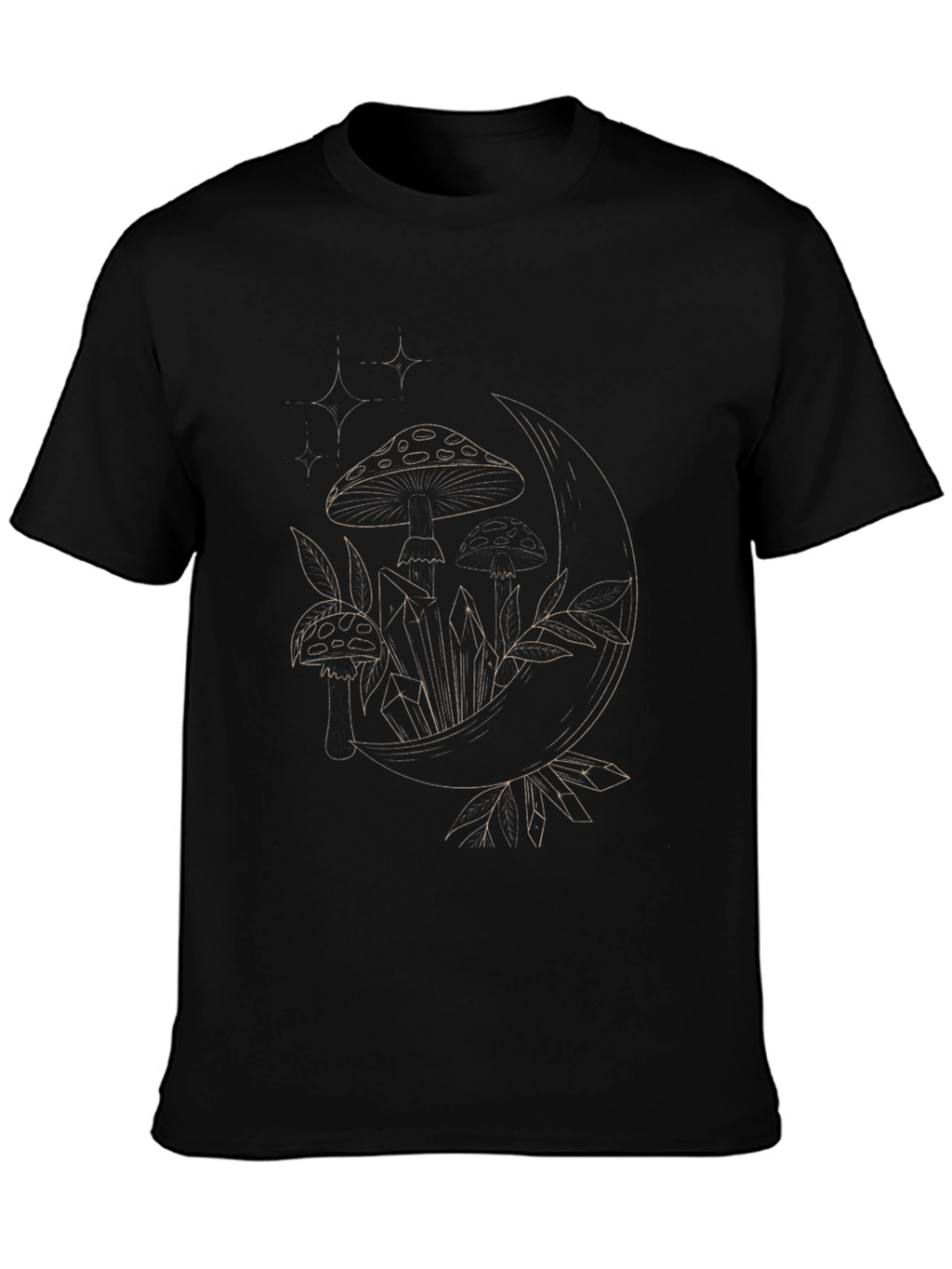 Mystic Mushroom Moon Graphic Tee