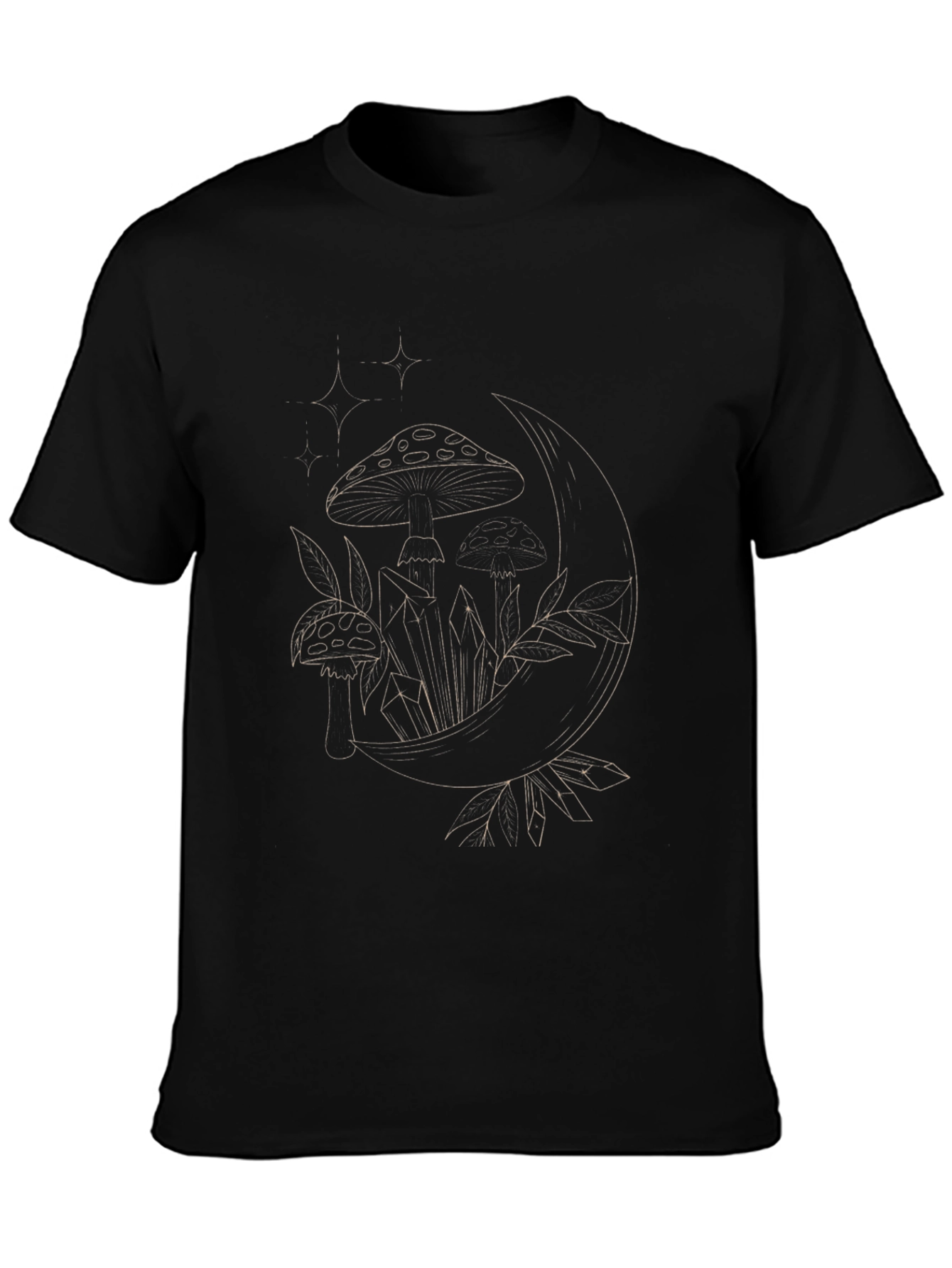 Mystic Mushroom Moon Graphic Tee