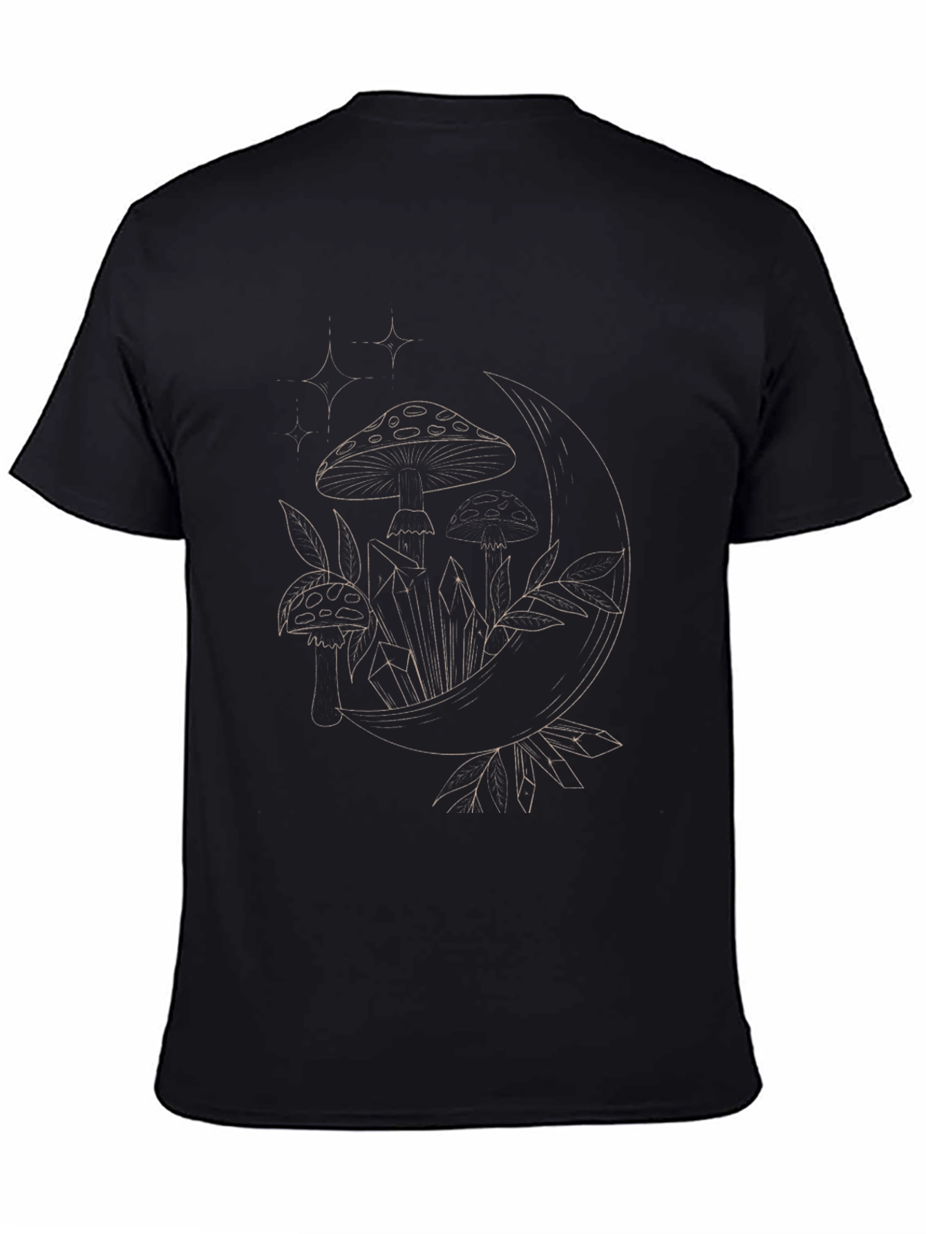 Mystic Mushroom Moon Graphic Tee