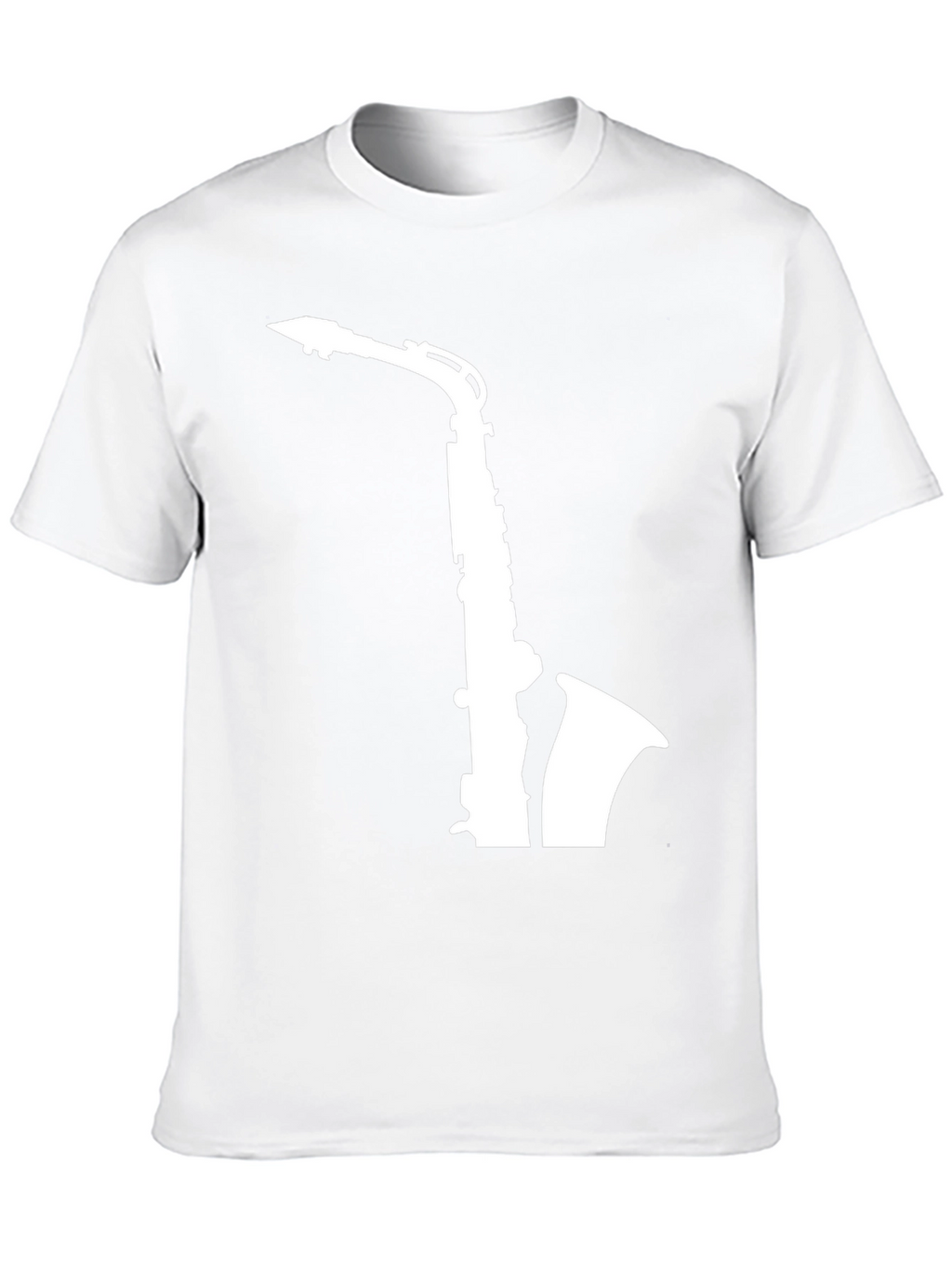 Saxophone Graphic Tee - Black Casual T-Shirt