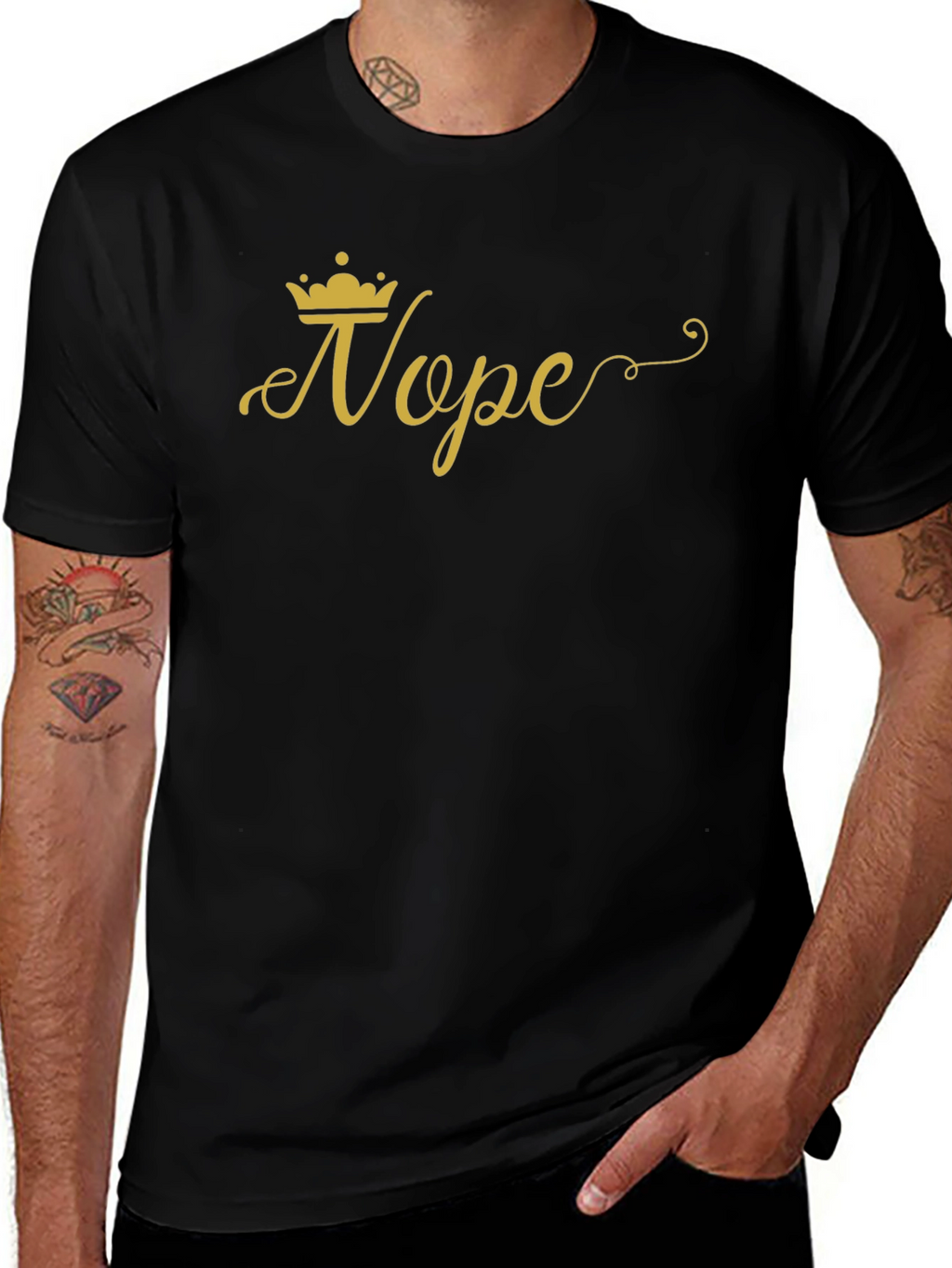 Nope Queen Graphic Tee - Casual Humor T-Shirt
