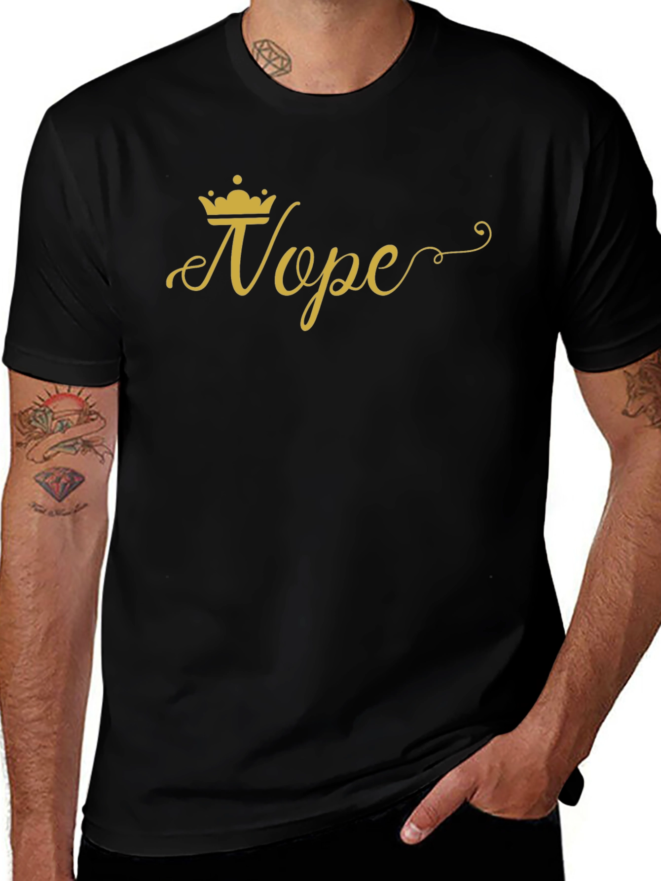 Nope Queen Graphic Tee - Casual Humor T-Shirt
