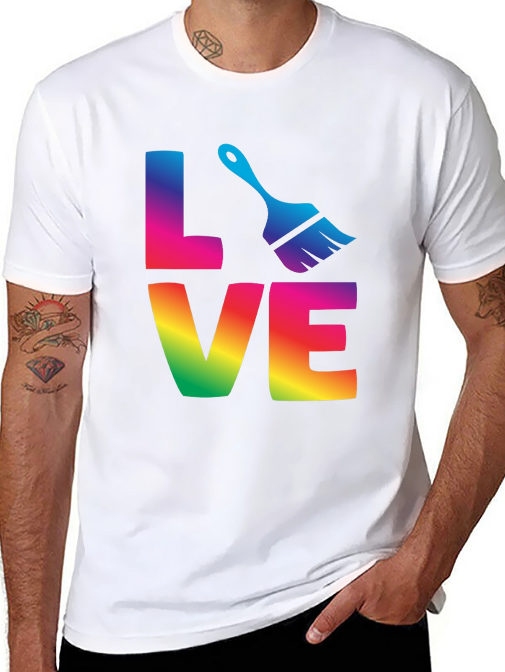 Colorful Painter Love T-Shirt