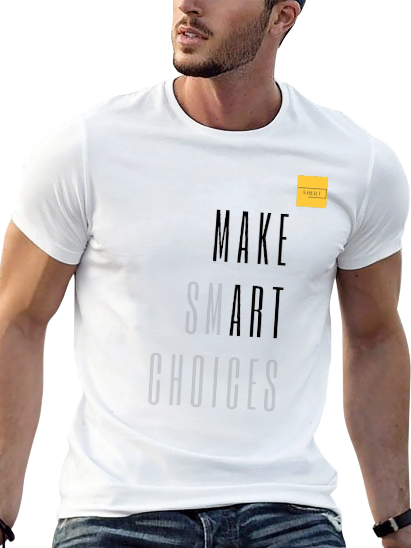 Make Smart Choices Black Graphic Tee
