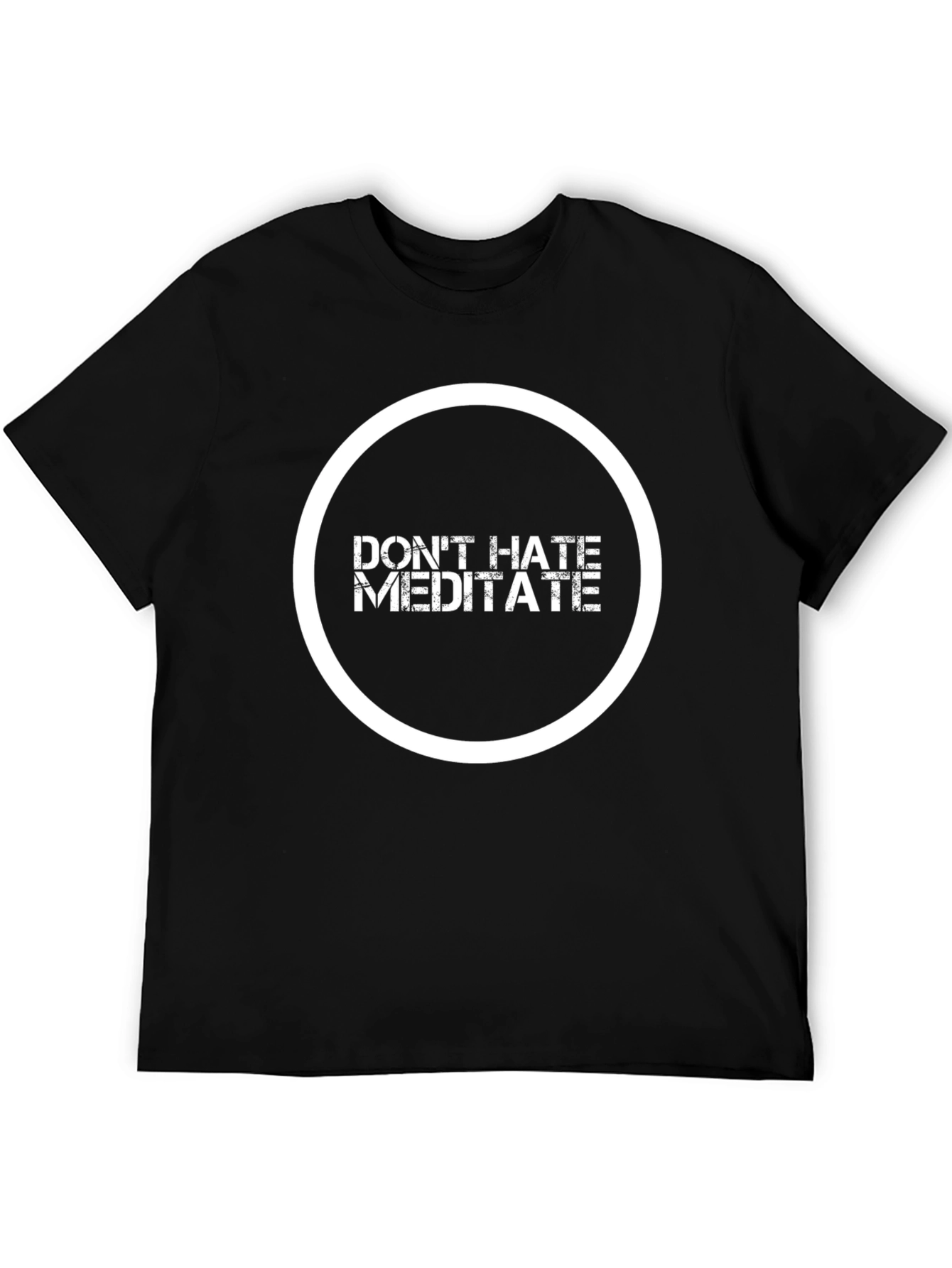 Dont Hate Meditate Black Graphic Tee