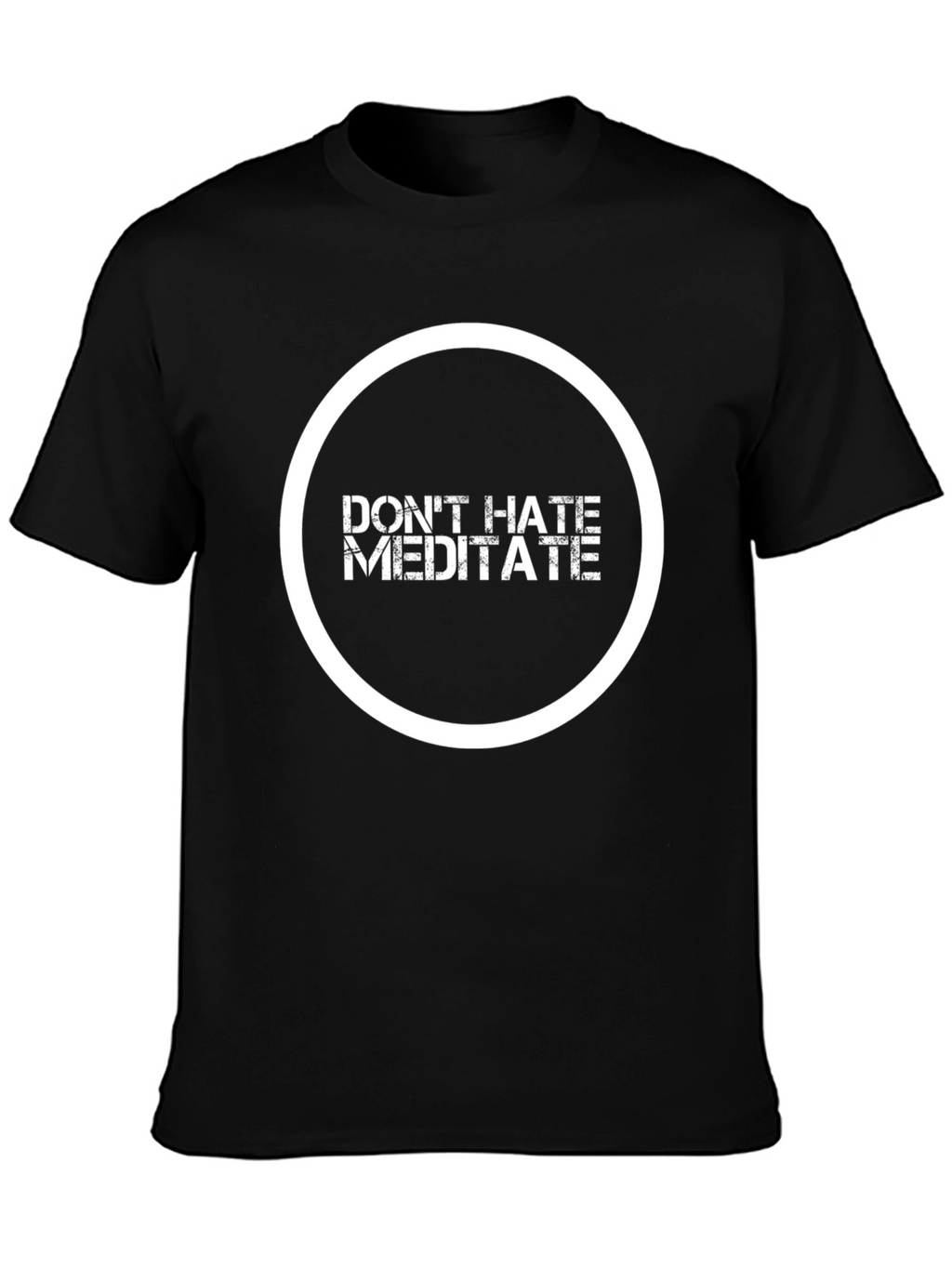 Dont Hate Meditate Black Graphic Tee