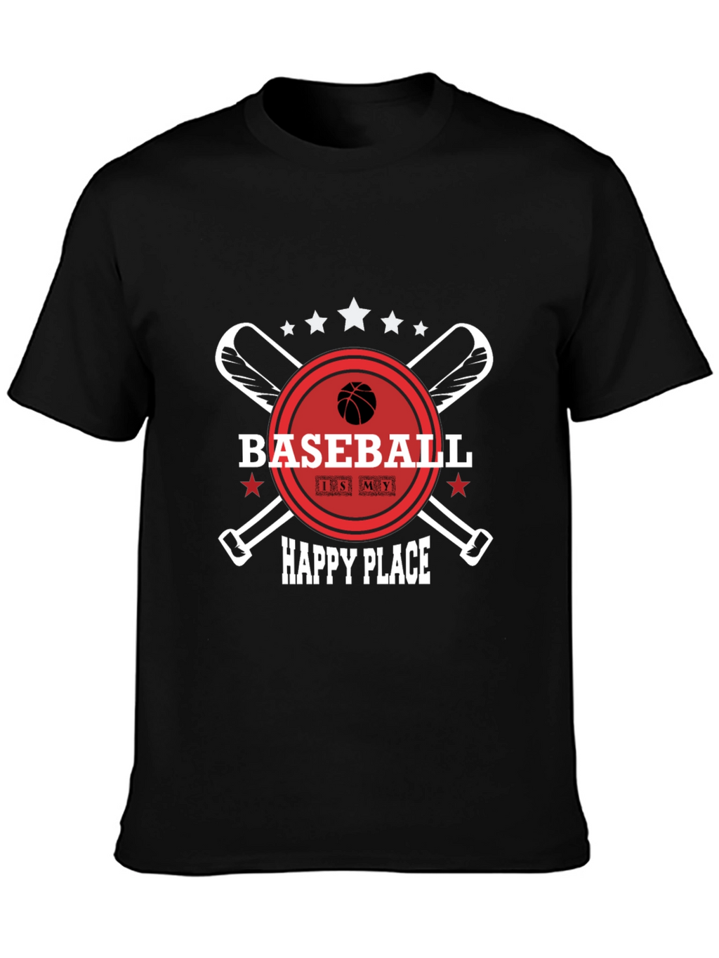 Baseball is My Happy Place T-Shirt