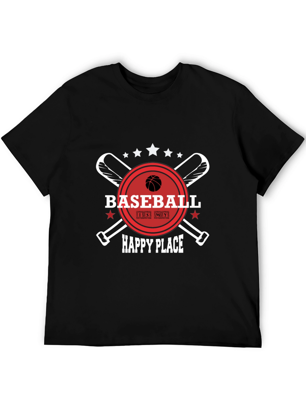 Baseball is My Happy Place T-Shirt