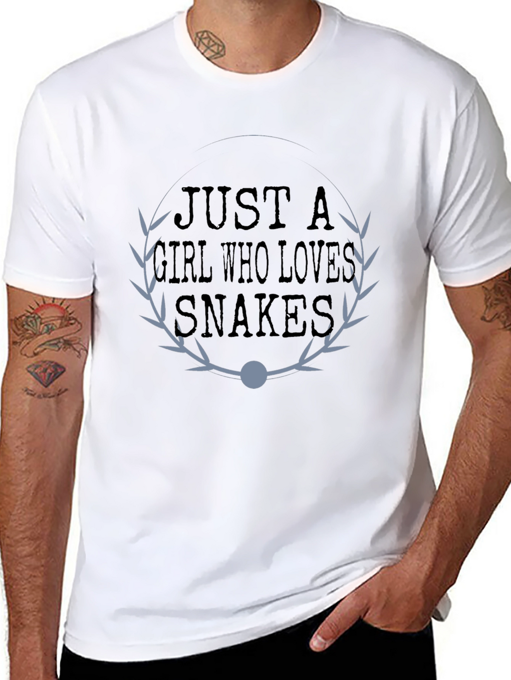 Just a Girl Who Loves Snakes - Graphic T-Shirt