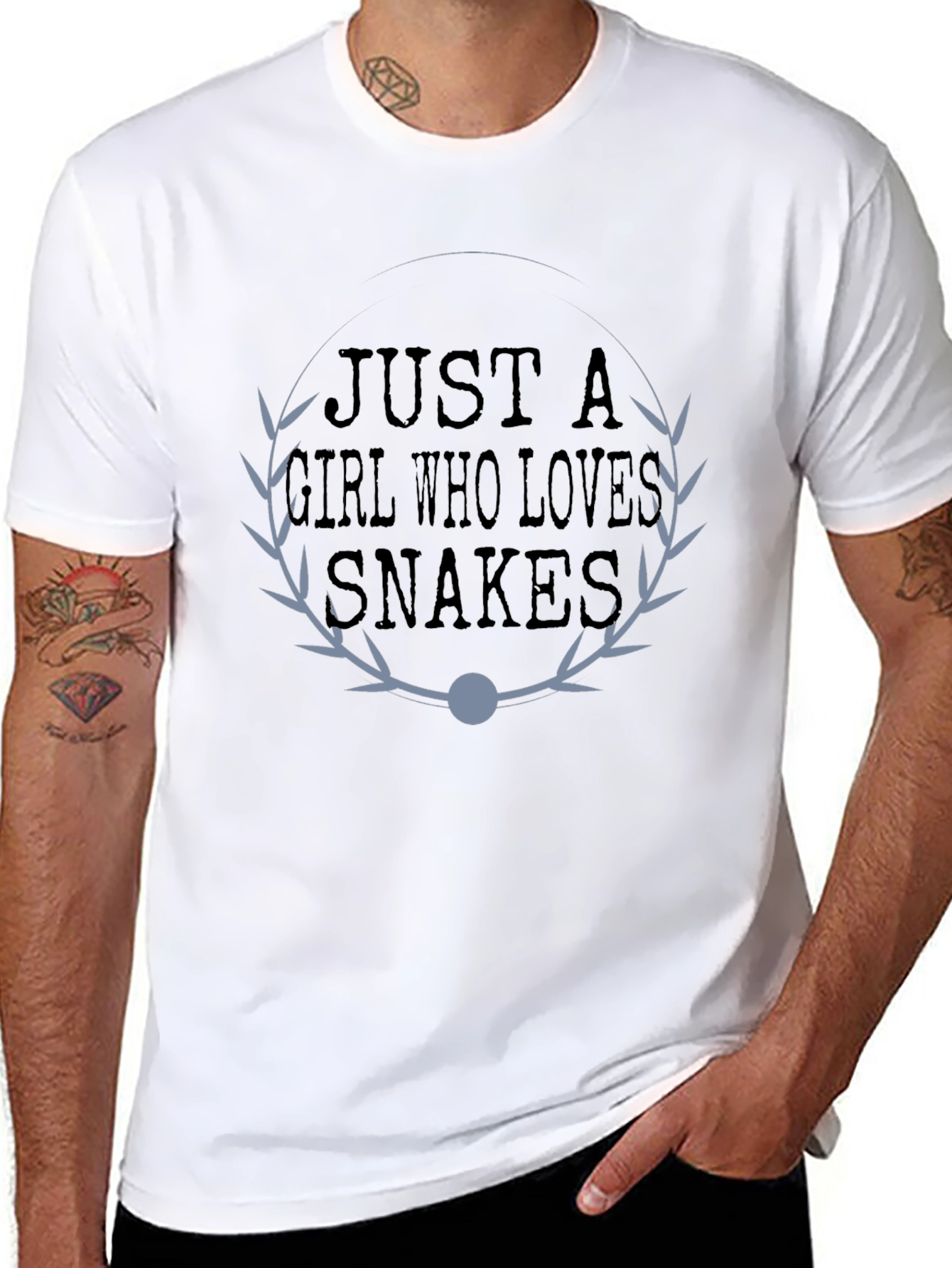 Just a Girl Who Loves Snakes - Graphic T-Shirt