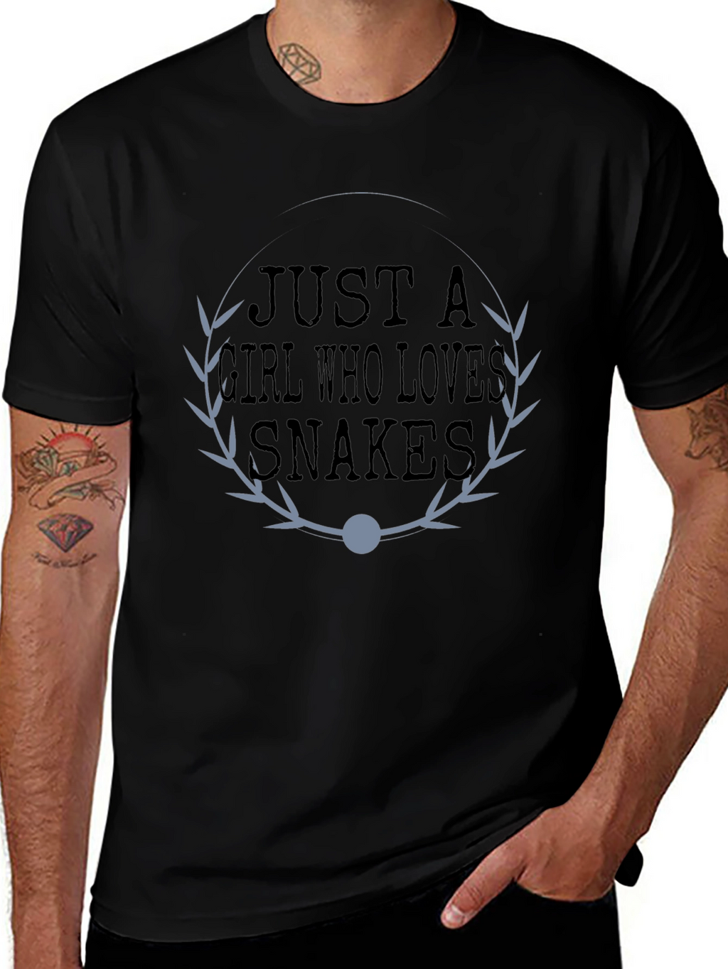 Just a Girl Who Loves Snakes - Graphic T-Shirt