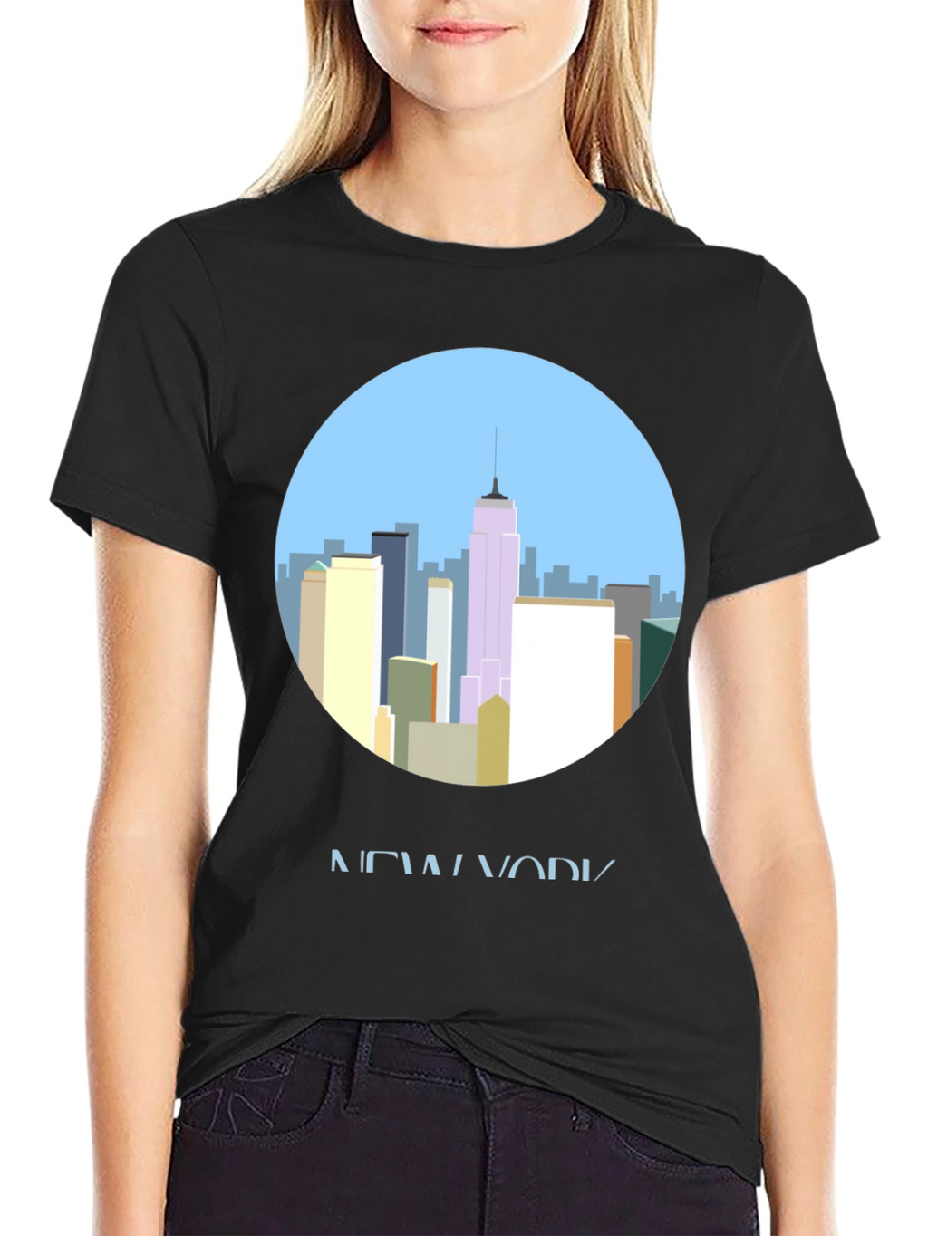 New York City Skyline Graphic T-Shirt
