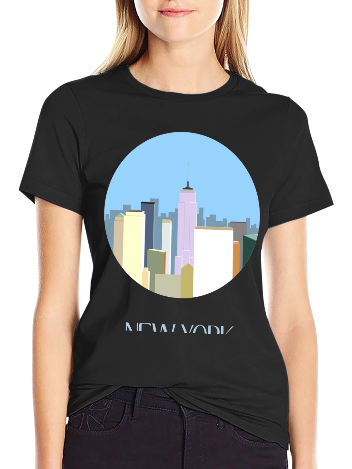 New York City Skyline Graphic T-Shirt