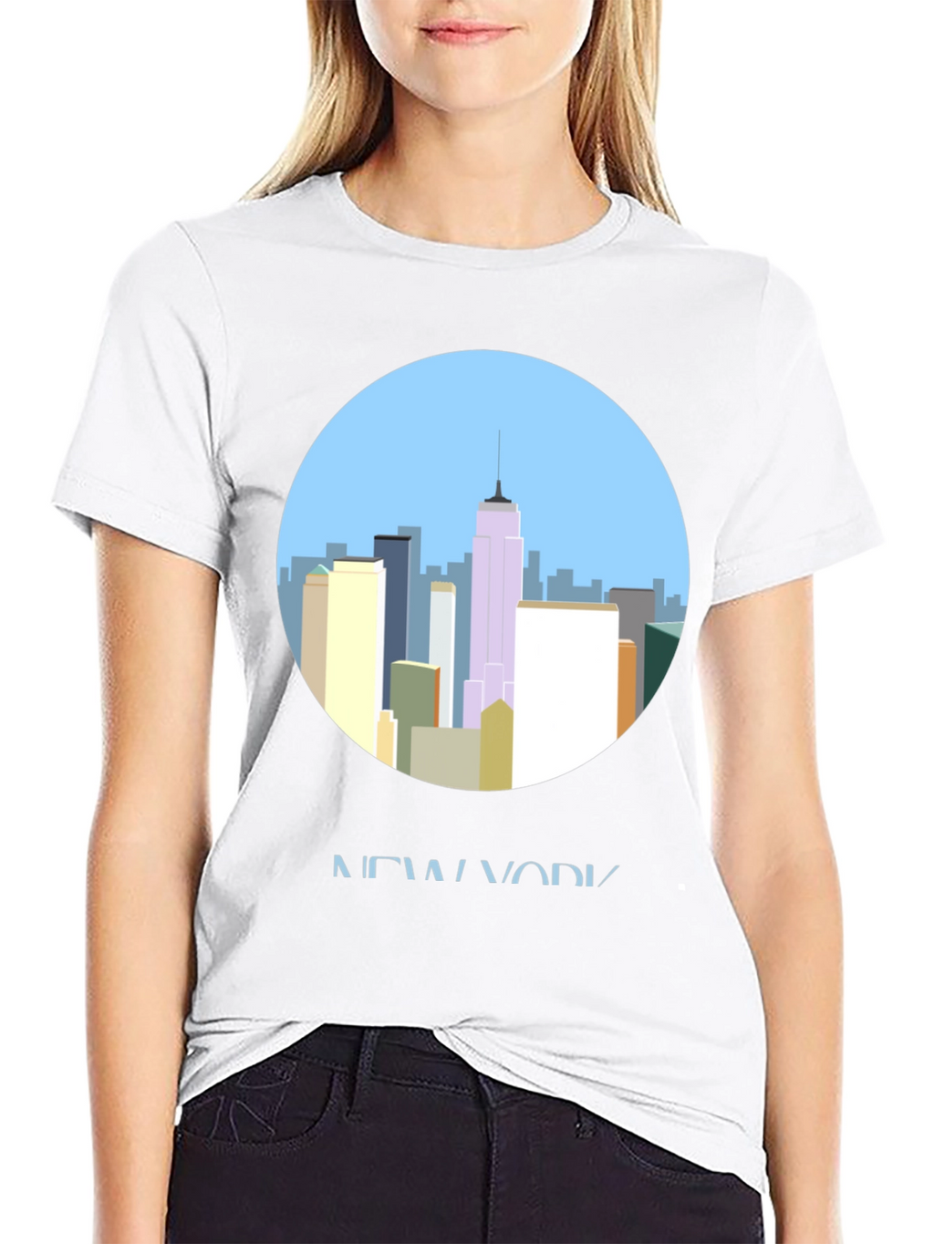 New York City Skyline Graphic T-Shirt