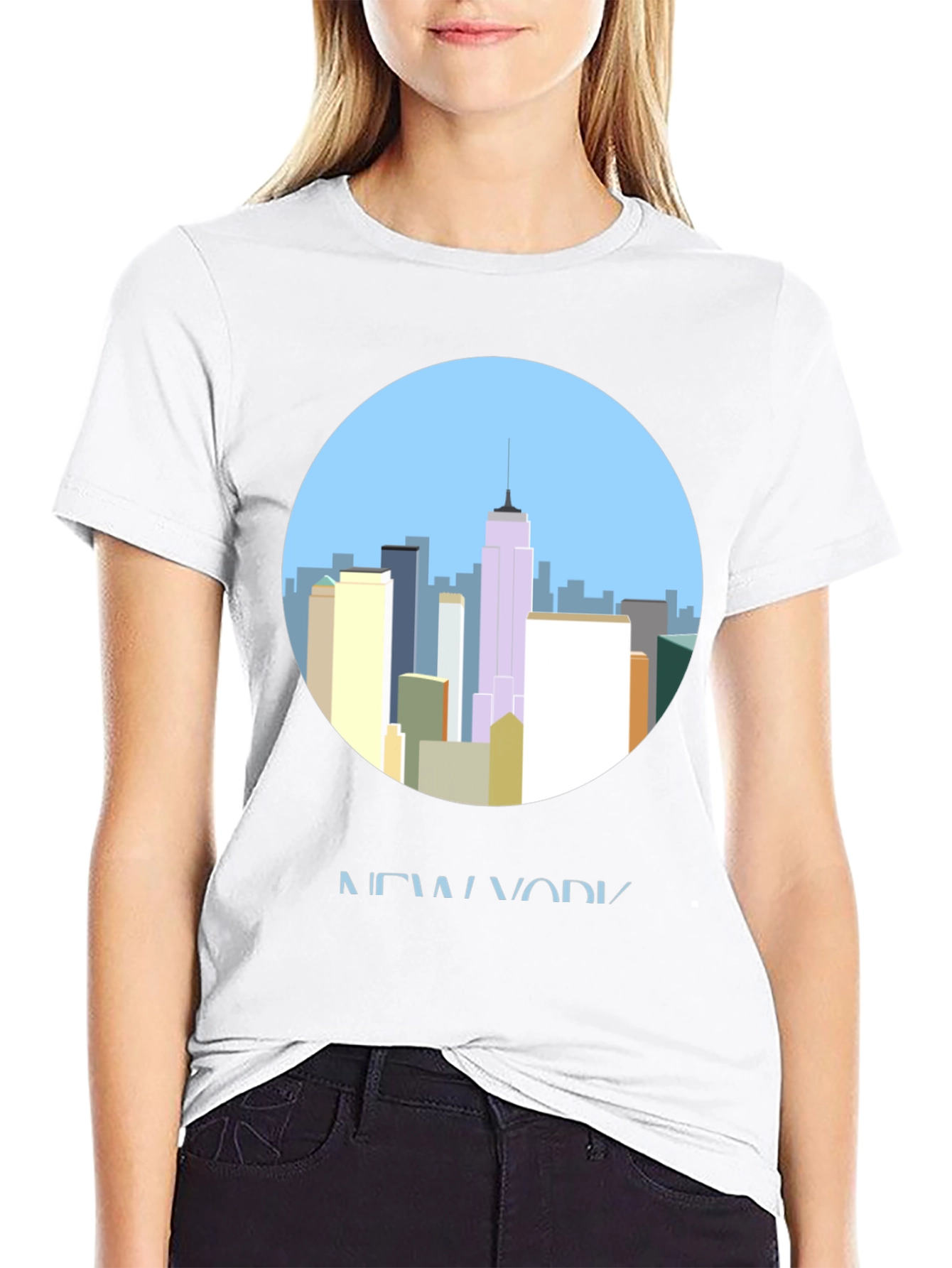 New York City Skyline Graphic T-Shirt