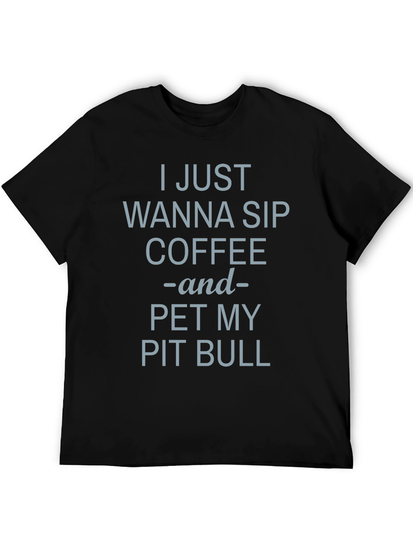 Coffee & Pit Bull T-Shirt - Casual Comfort