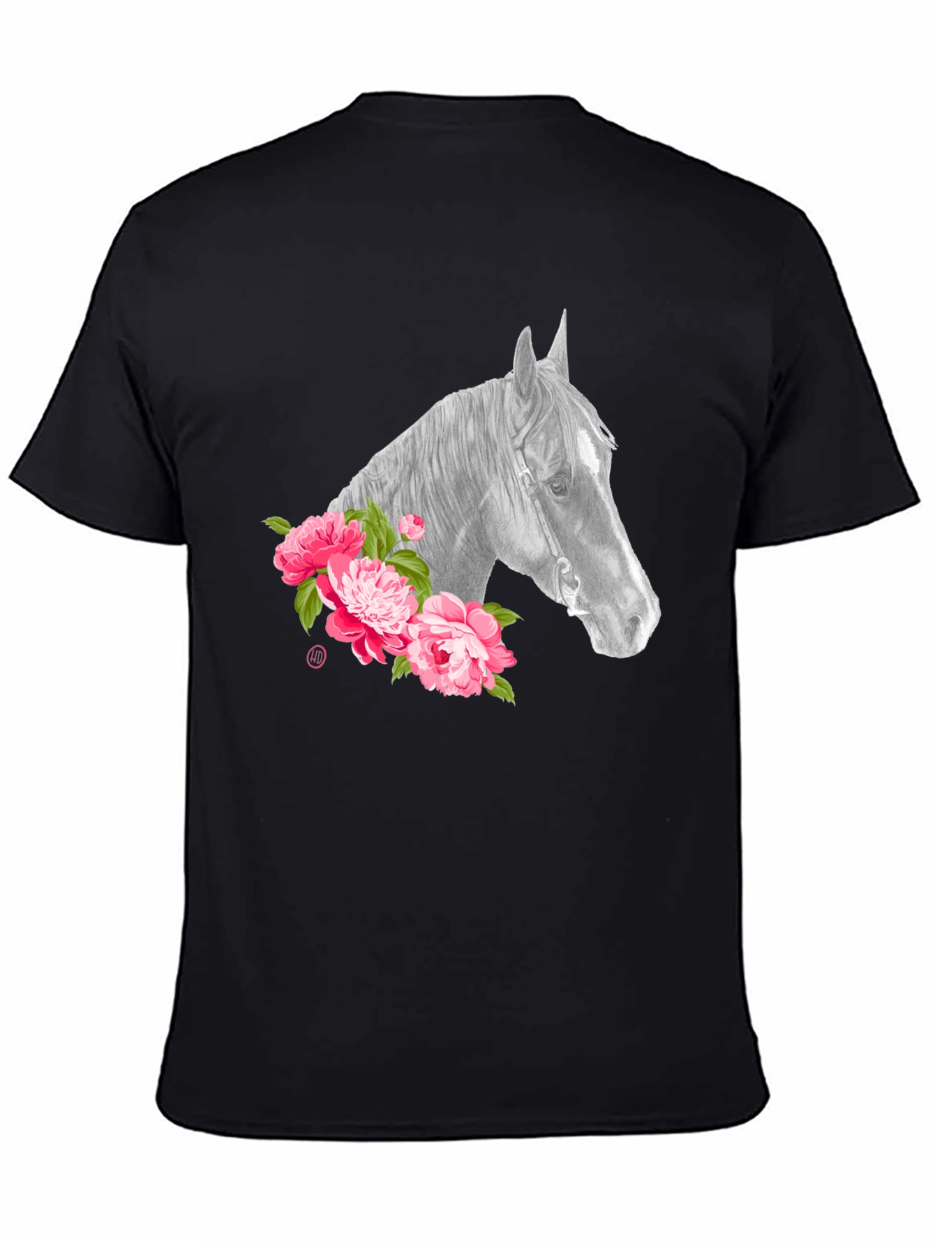 Horse & Floral Graphic Tee