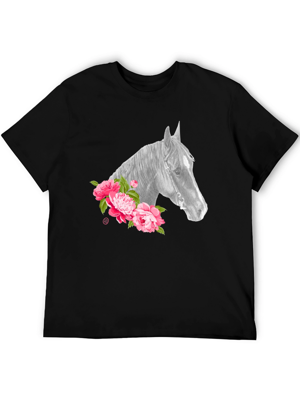 Horse & Floral Graphic Tee