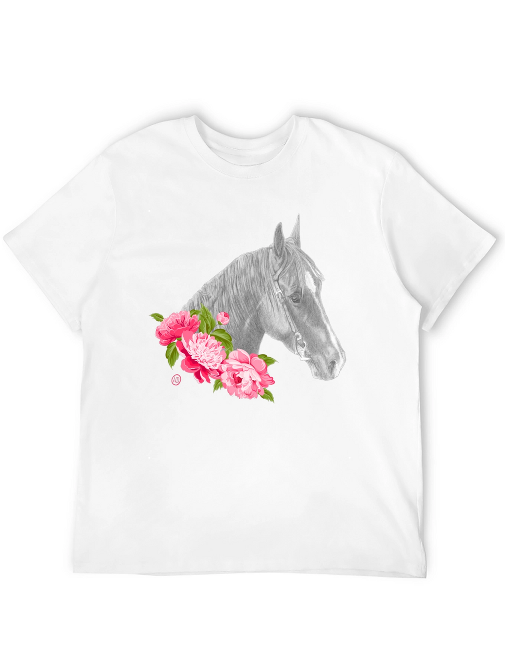 Horse & Floral Graphic Tee