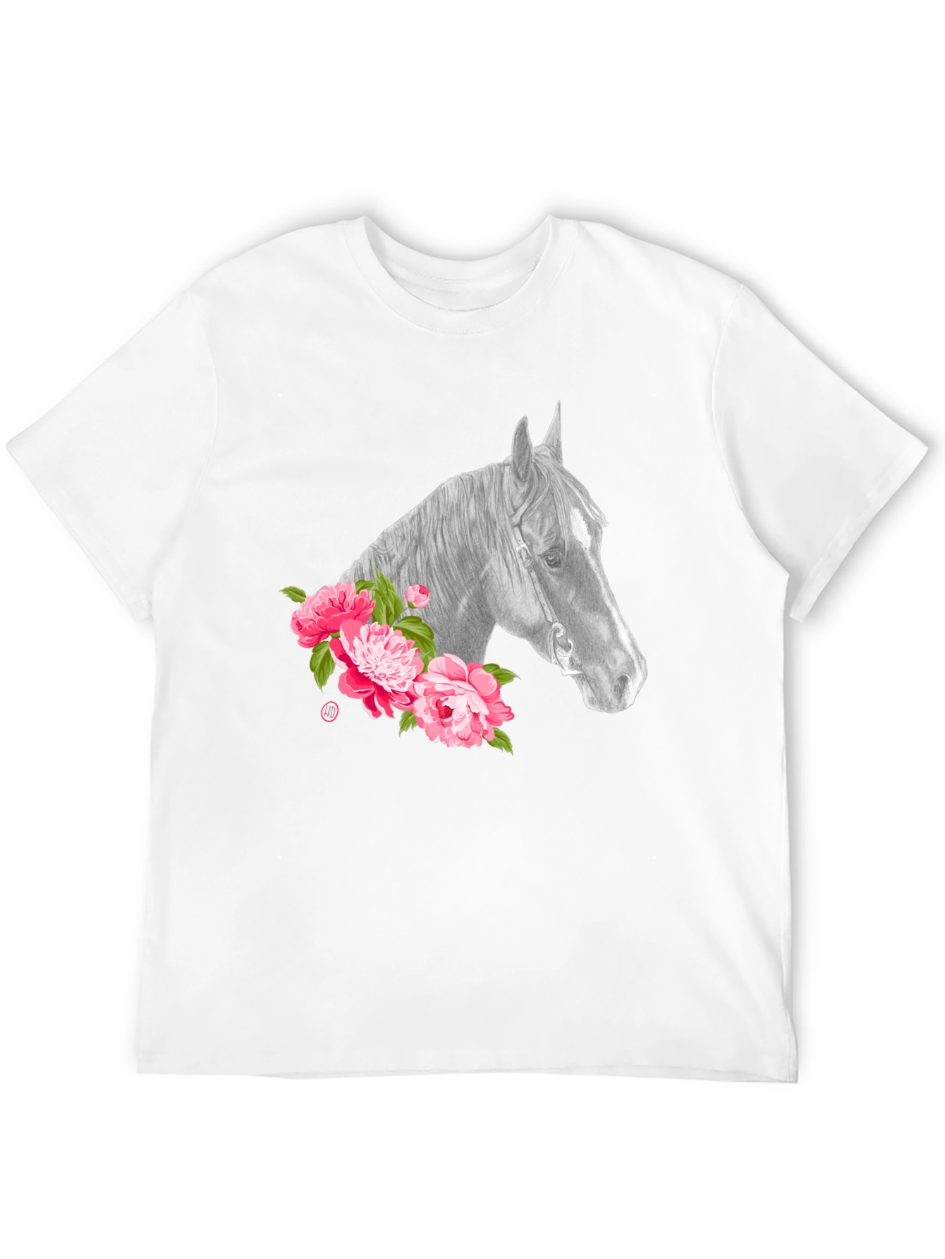 Horse & Floral Graphic Tee