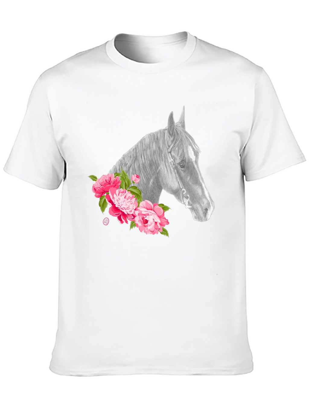Horse & Floral Graphic Tee