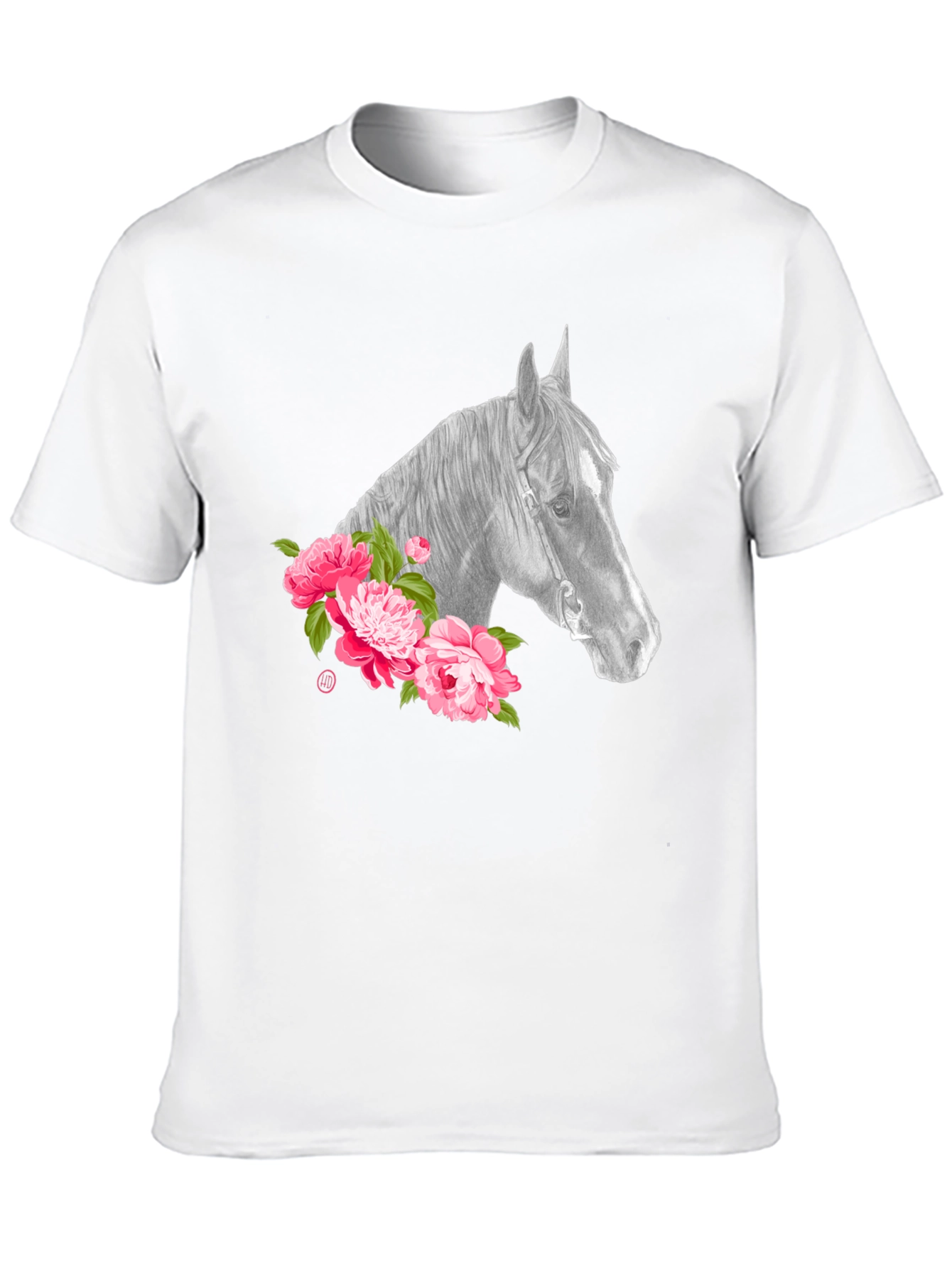 Horse & Floral Graphic Tee