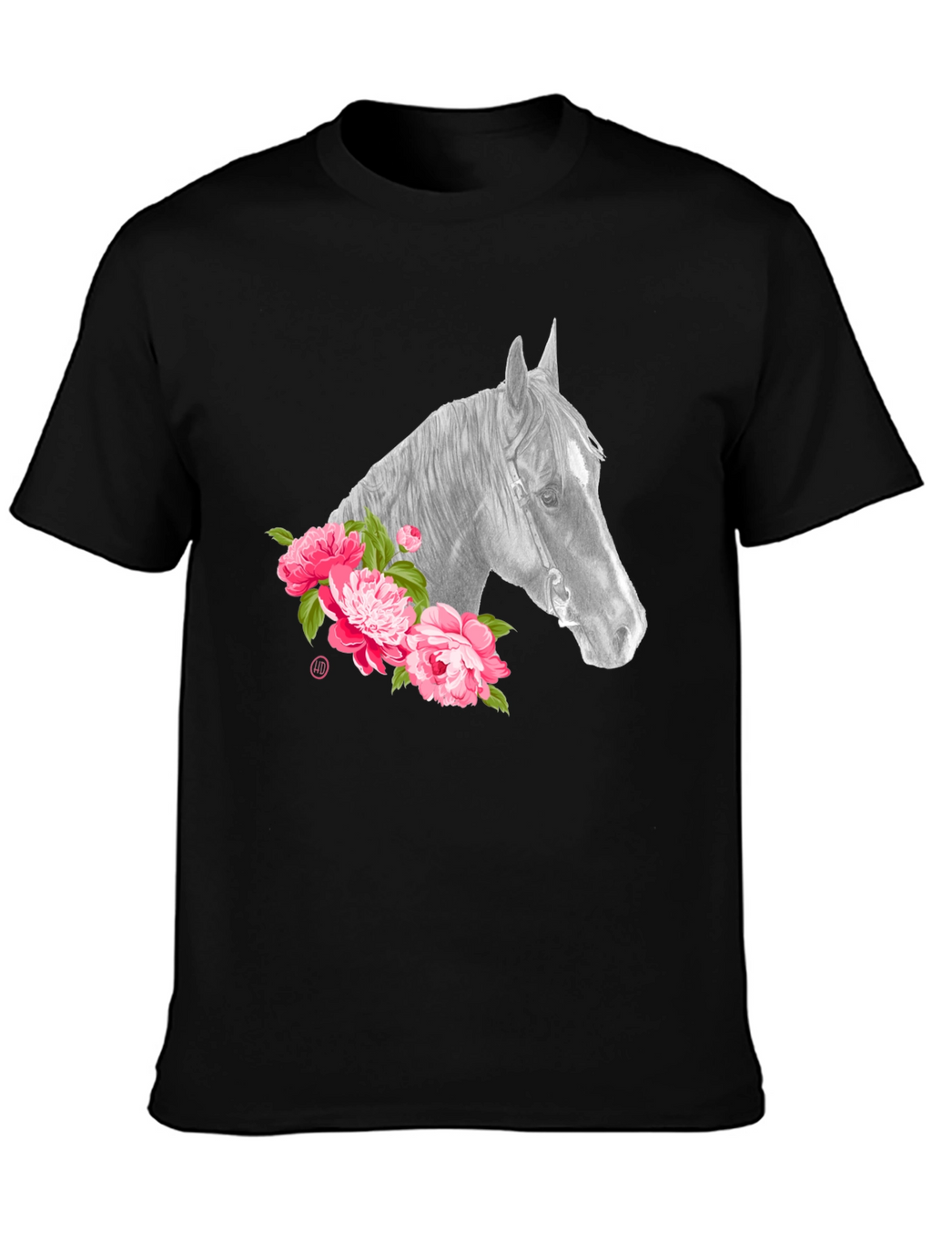 Horse & Floral Graphic Tee