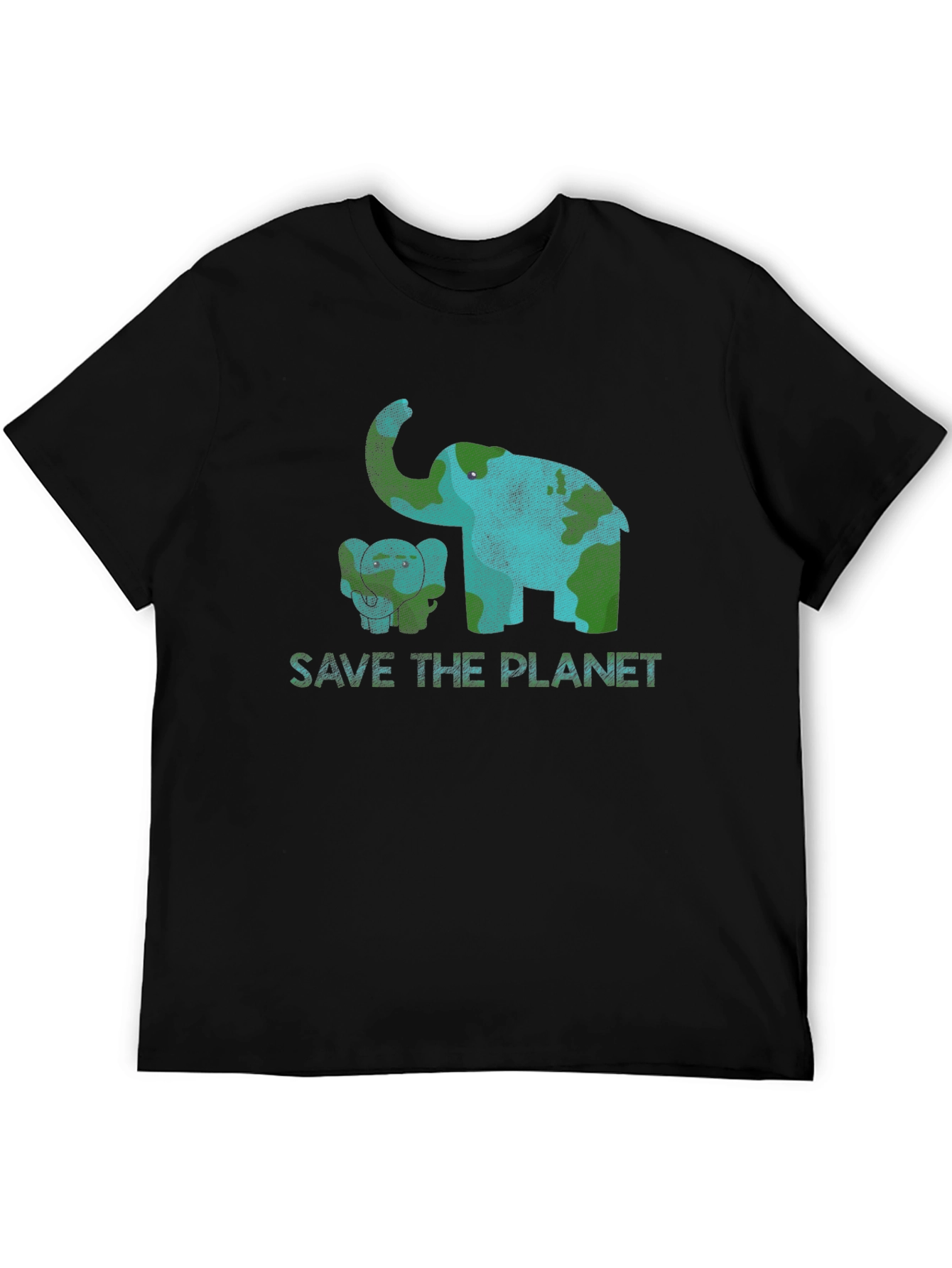 Save the Planet Elephant Graphic Tee - Eco-Friendly