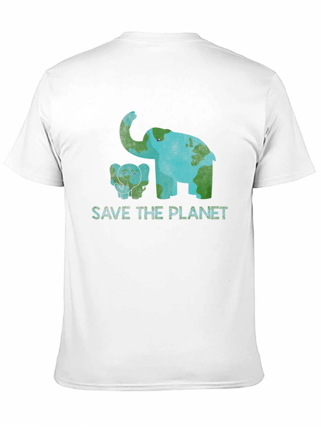 Save the Planet Elephant Graphic Tee - Eco-Friendly