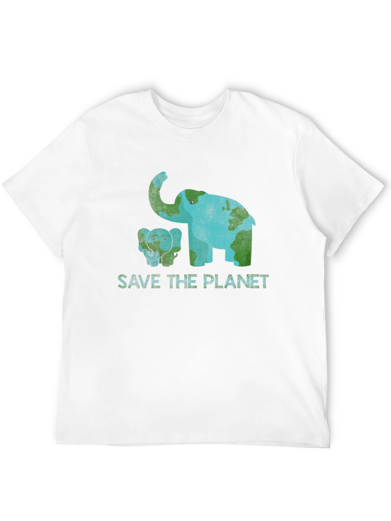Save the Planet Elephant Graphic Tee - Eco-Friendly
