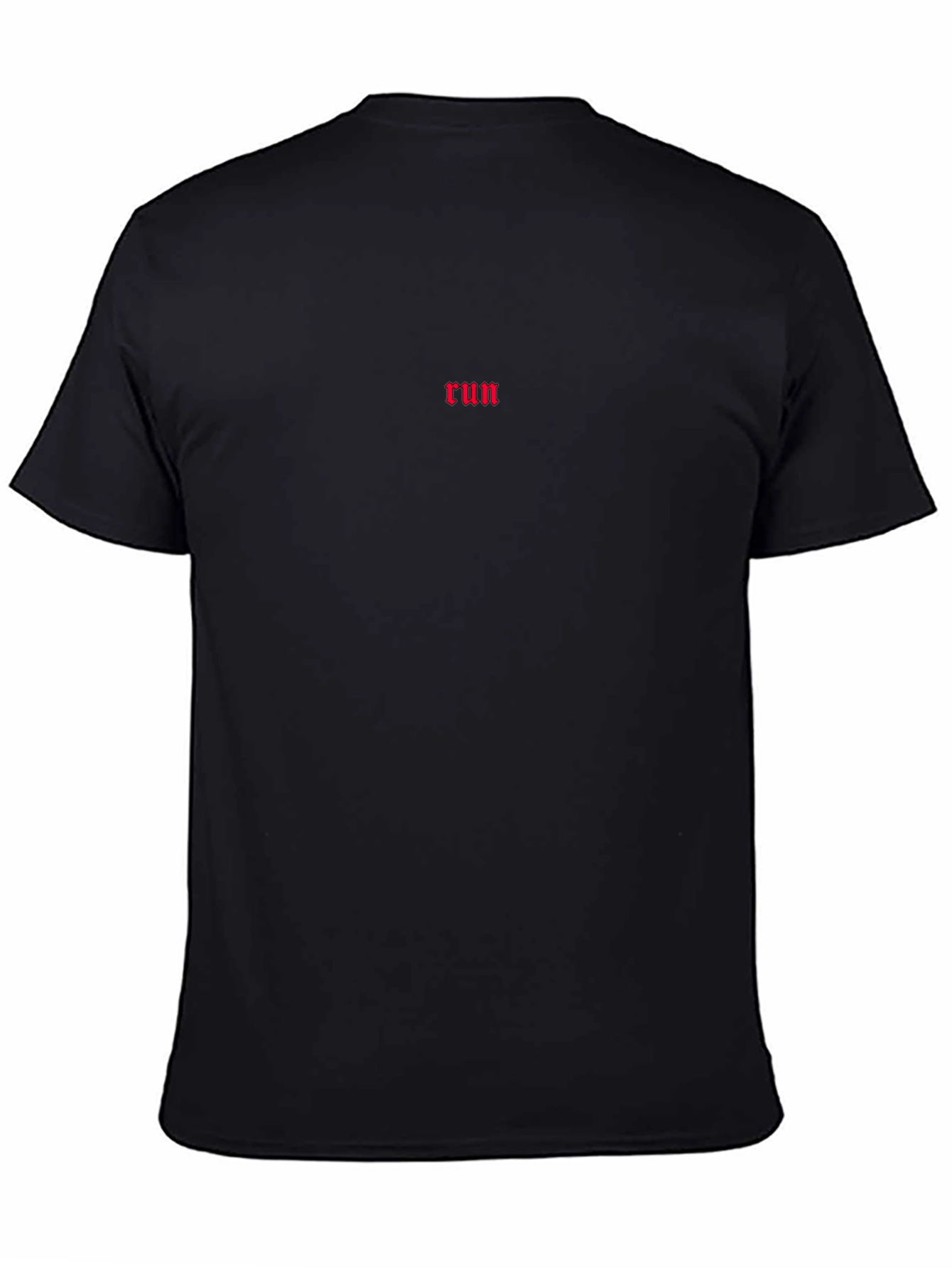 Black Run Graphic Tee - Minimalist Style