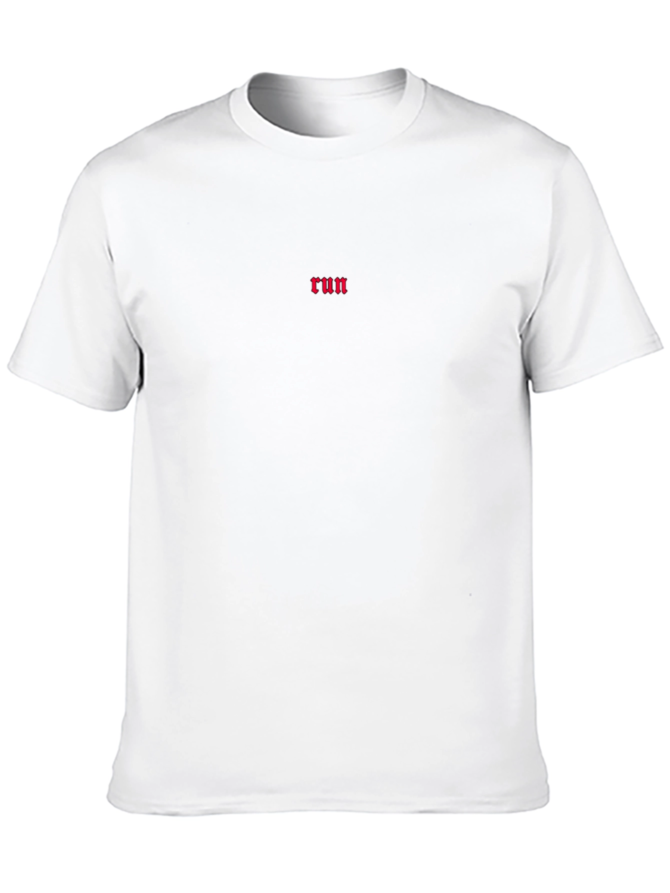 Black Run Graphic Tee - Minimalist Style