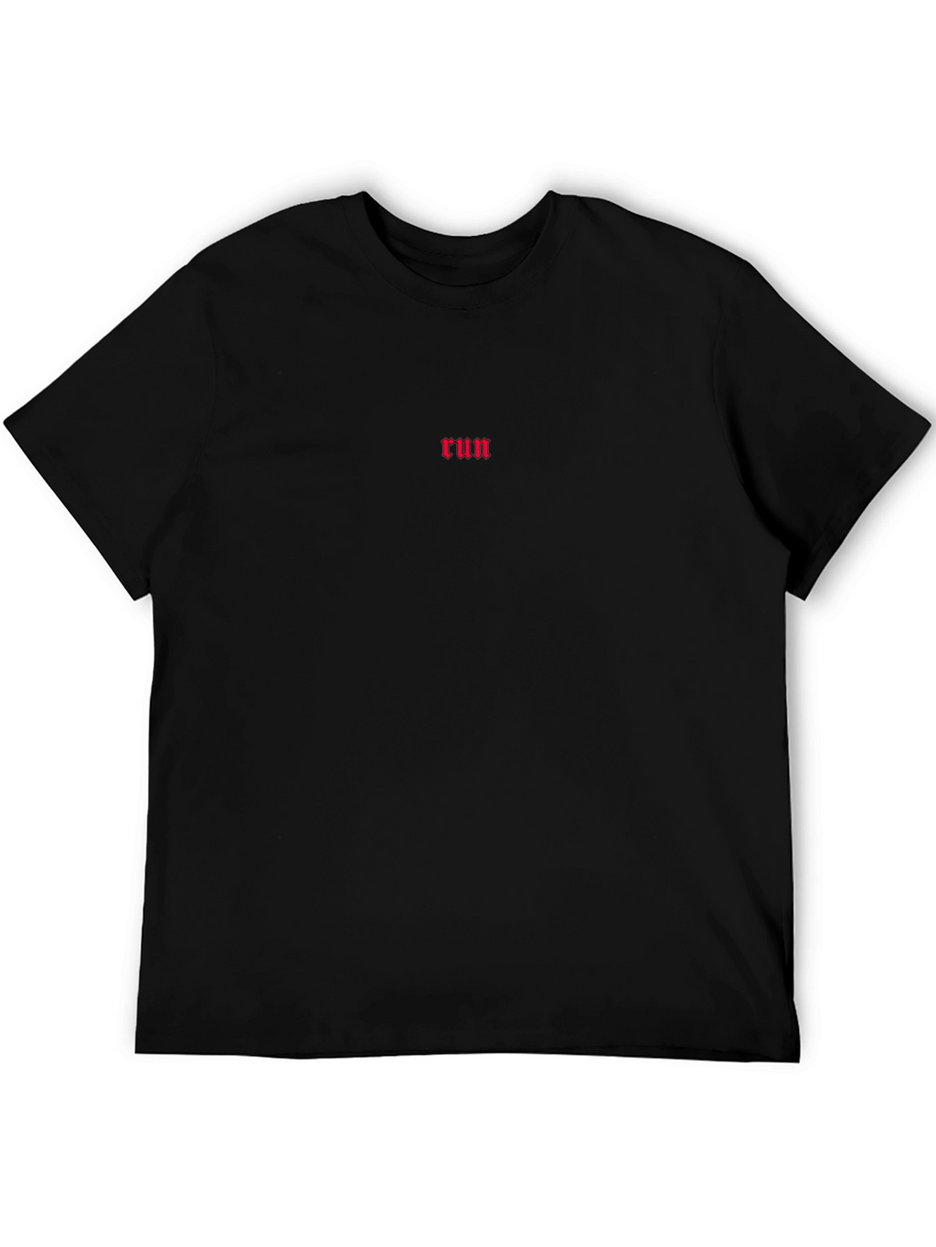 Black Run Graphic Tee - Minimalist Style