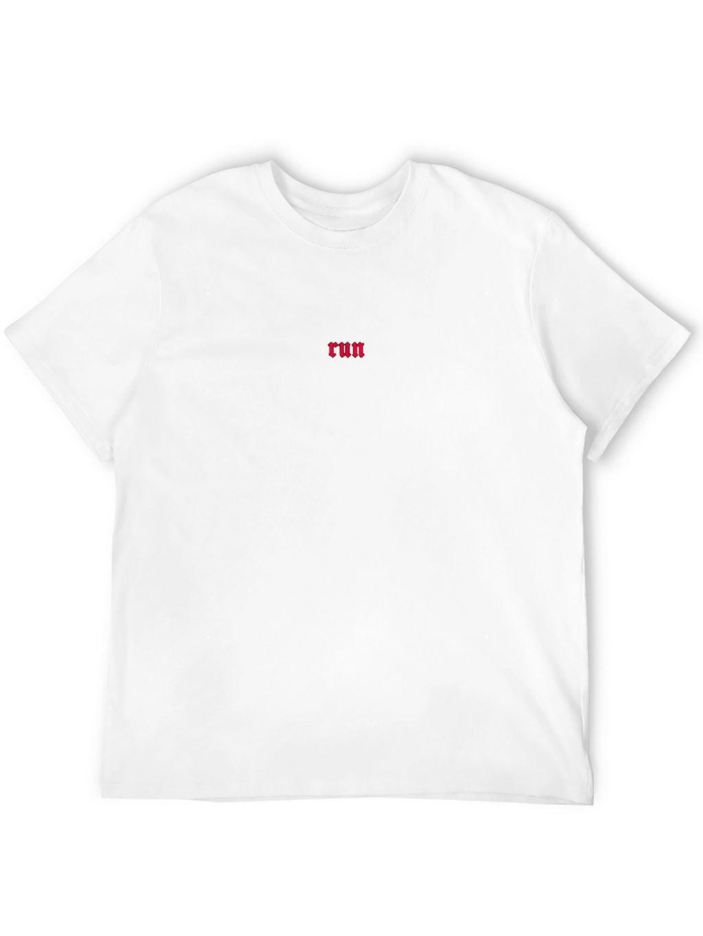 Black Run Graphic Tee - Minimalist Style