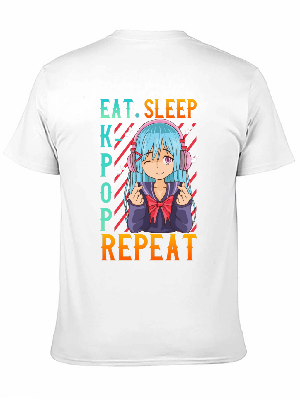 Eat Sleep Kpop Repeat Anime T-Shirt