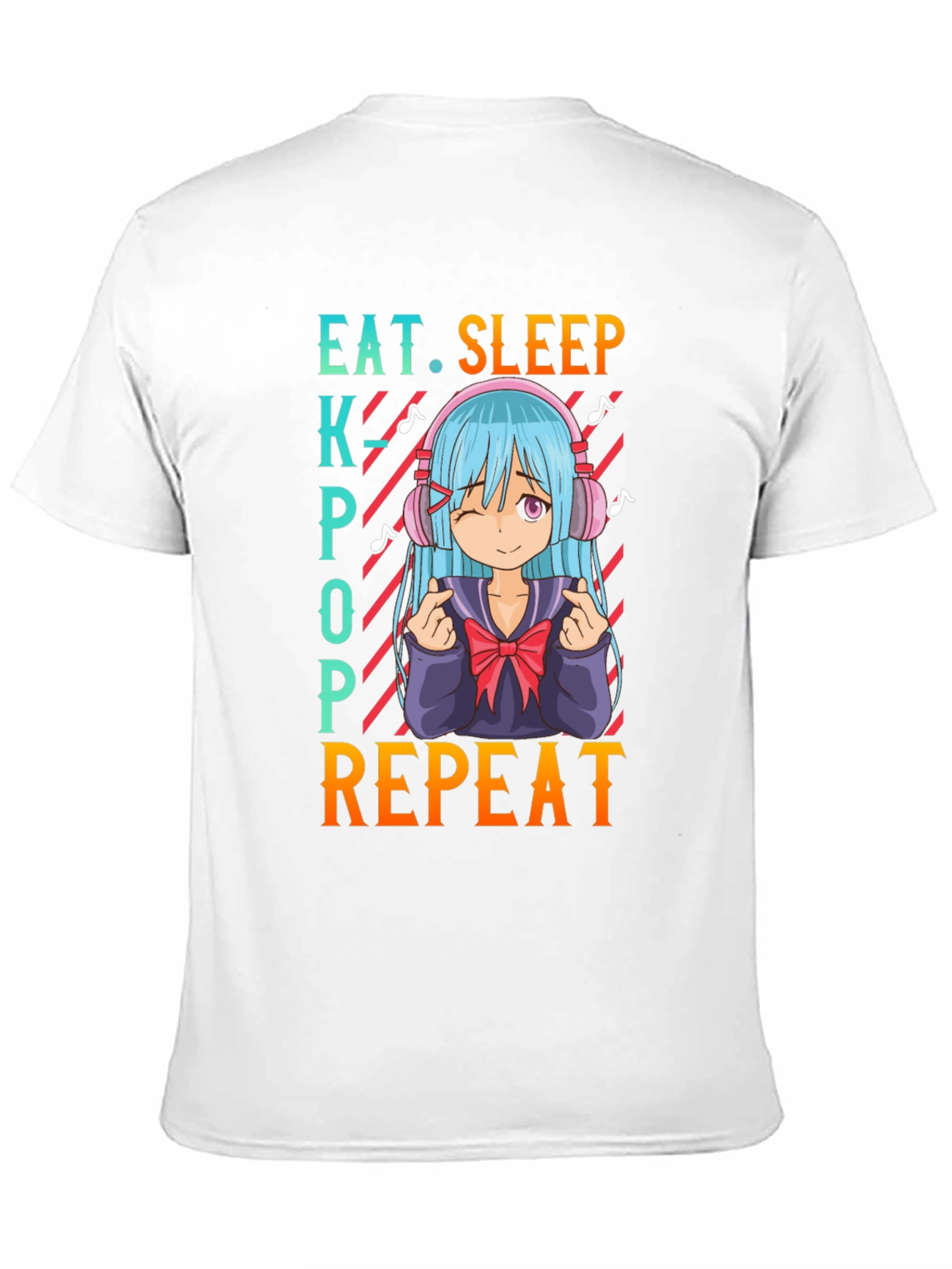 Eat Sleep Kpop Repeat Anime T-Shirt
