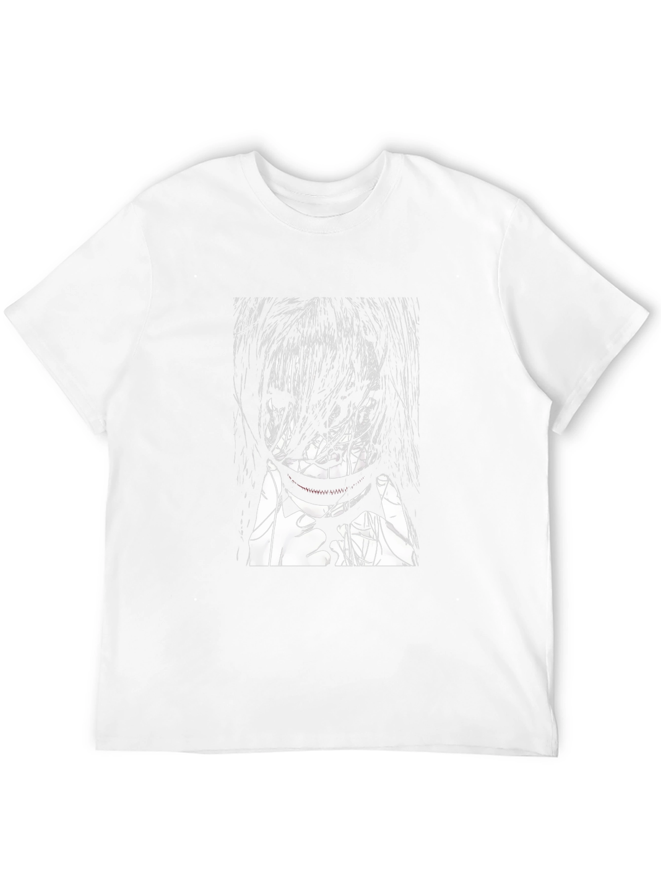 Black Horror Manga Graphic Tee