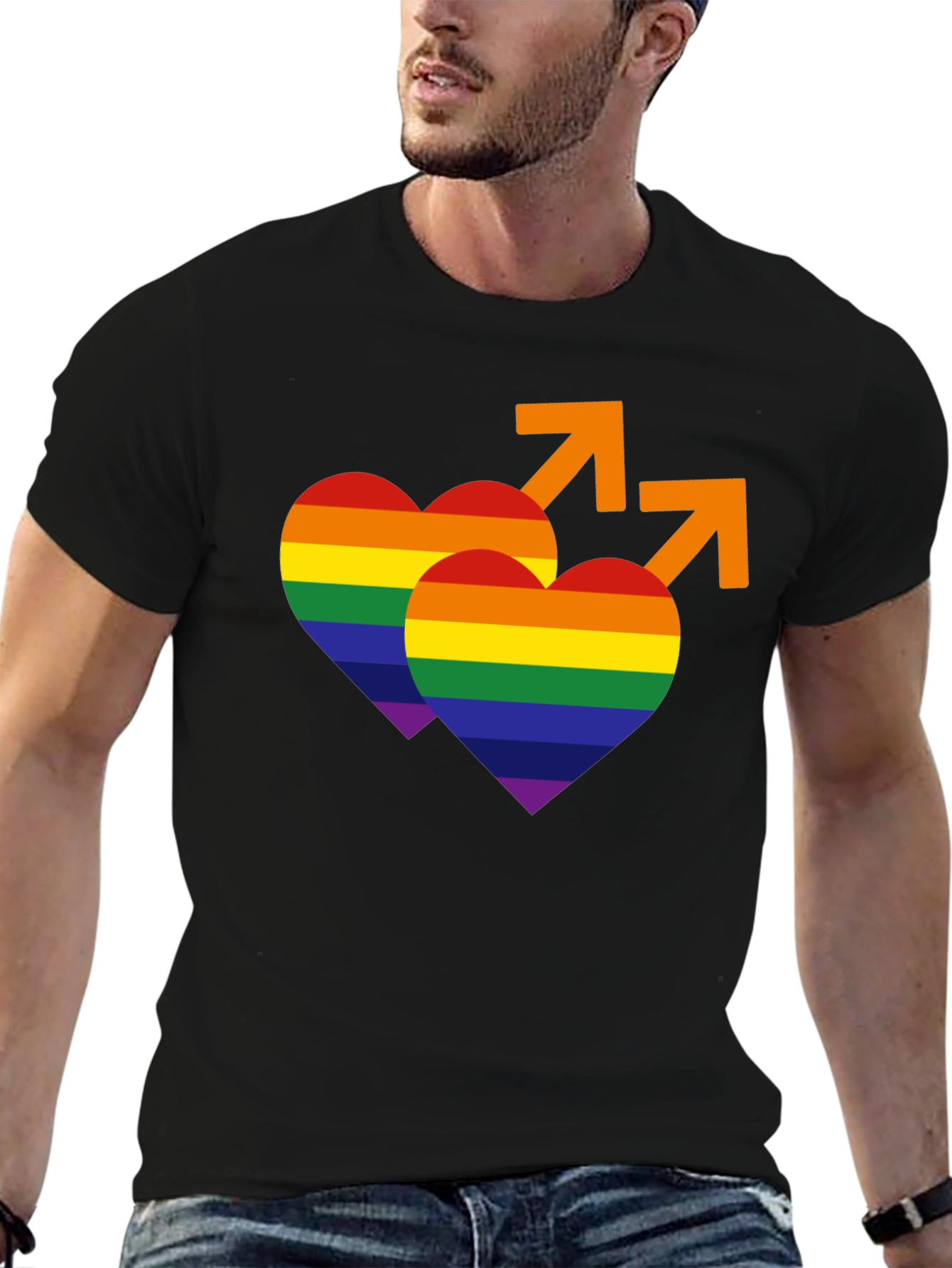 Rainbow Heart LGBTQ+ Pride T-Shirt