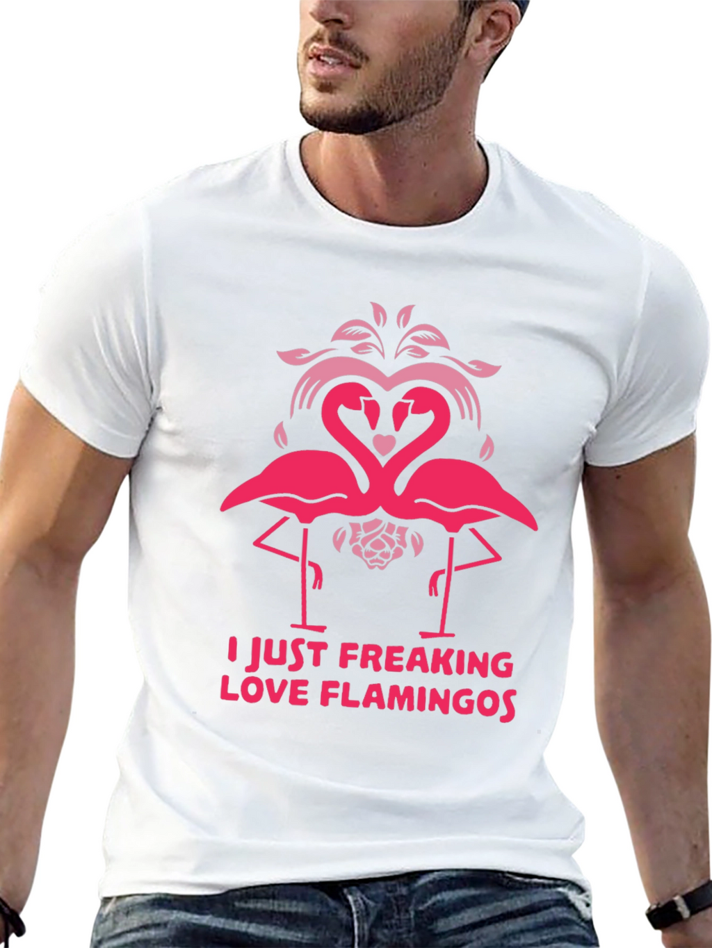 I Love Flamingos Graphic T-Shirt - Fun & Stylish