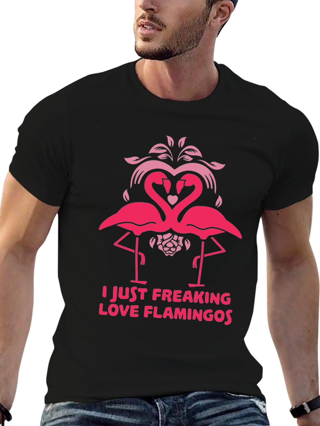 I Love Flamingos Graphic T-Shirt - Fun & Stylish